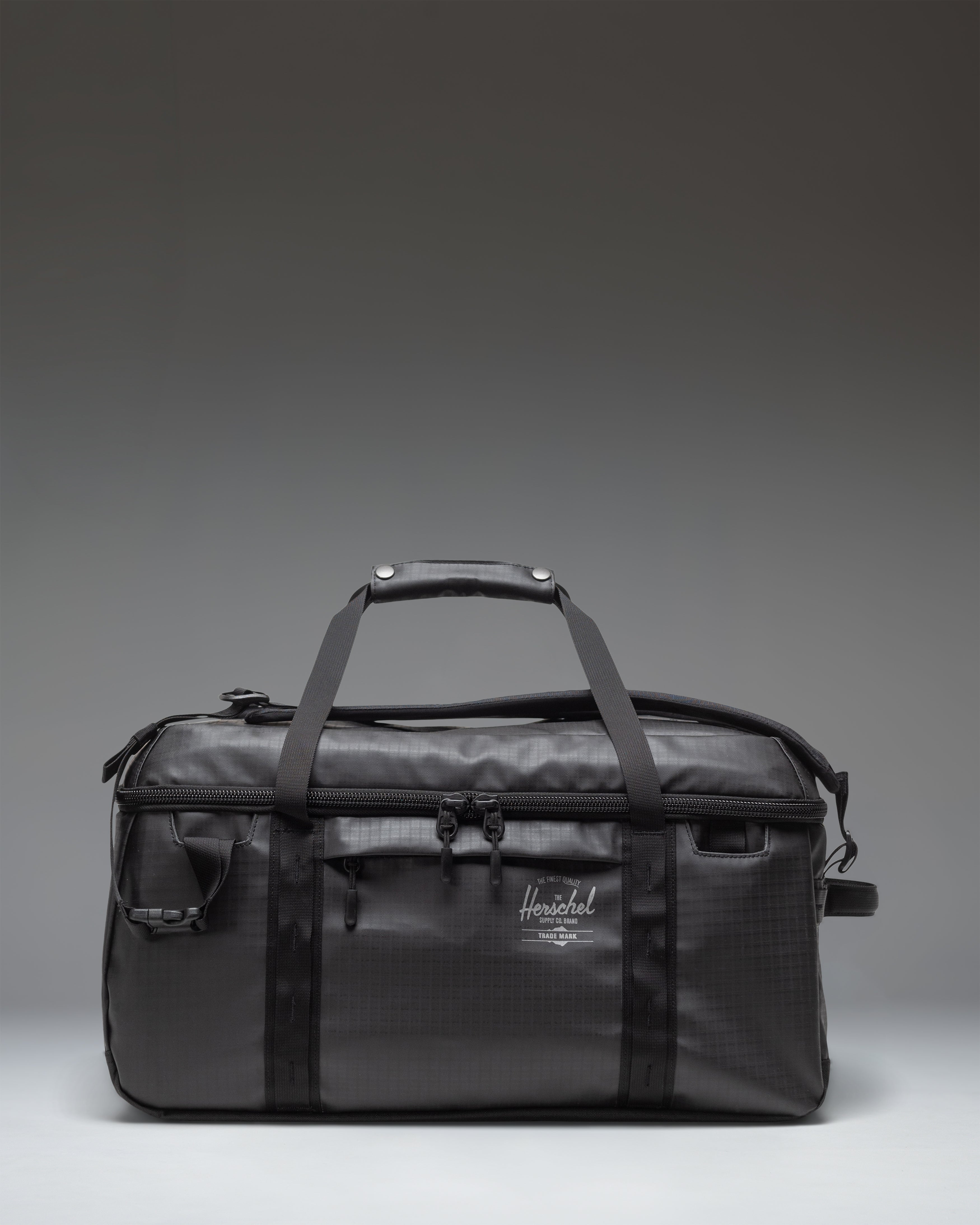 Herschel All Season Duffle 41L in Black — front view