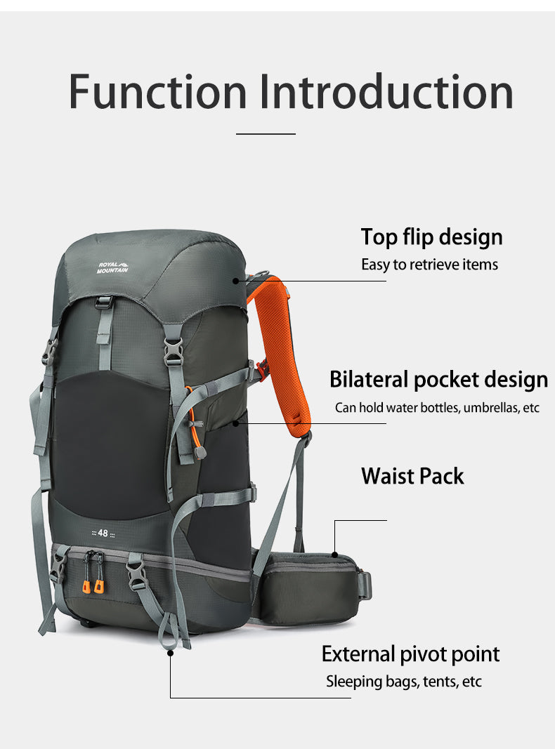 Royal Mountain 48L Outdoor Hiking Backpack