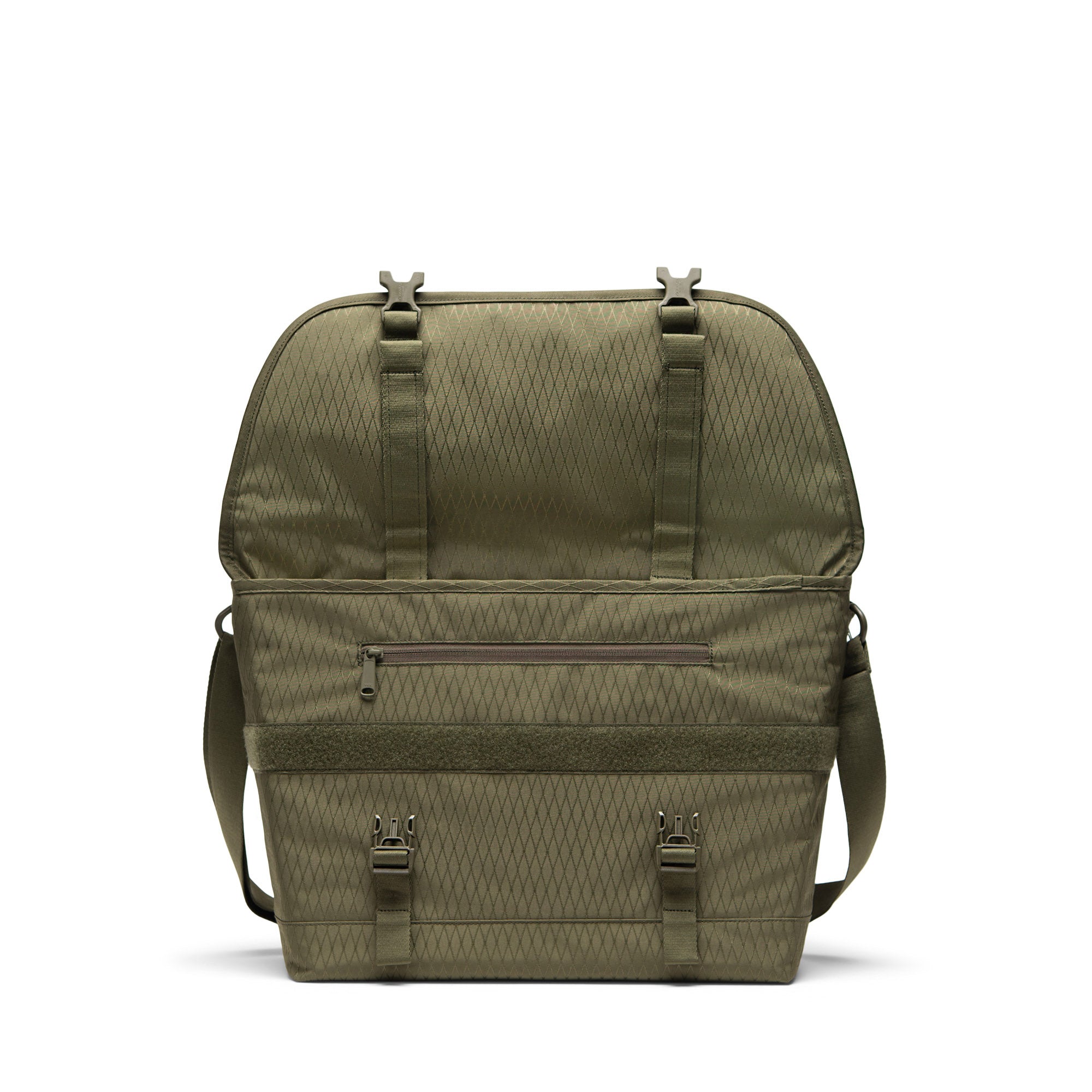 Herschel Cove Messenger - 22.5L in Ivy Green Diamond — interior view # color_Ivy Green Diamond
