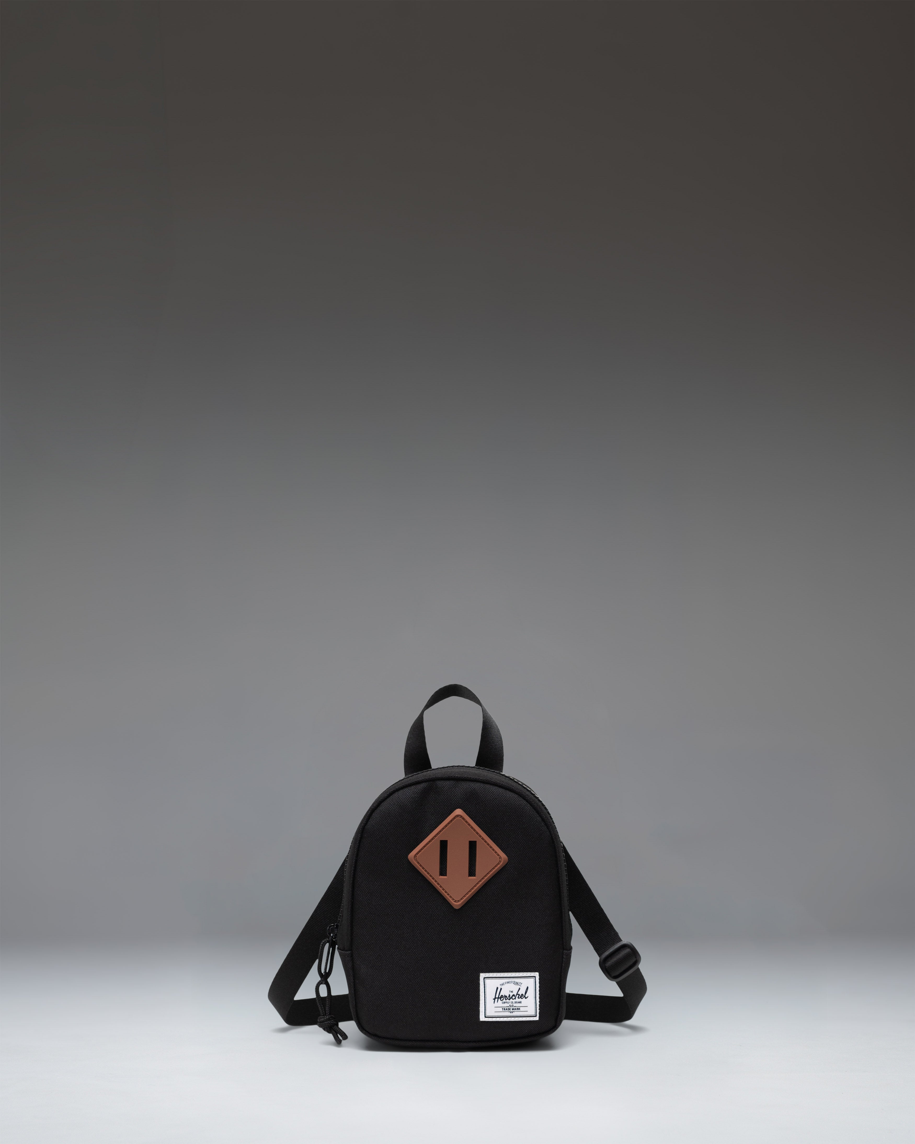 Herschel Heritage Crossbody Little Herschel 2L in Black — front view