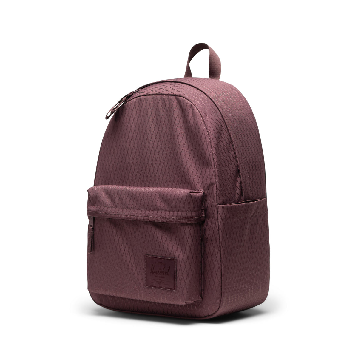 Herschel Classic Backpack 26L in Huckleberry Diamond — angle view 3 # color_Huckleberry Diamond