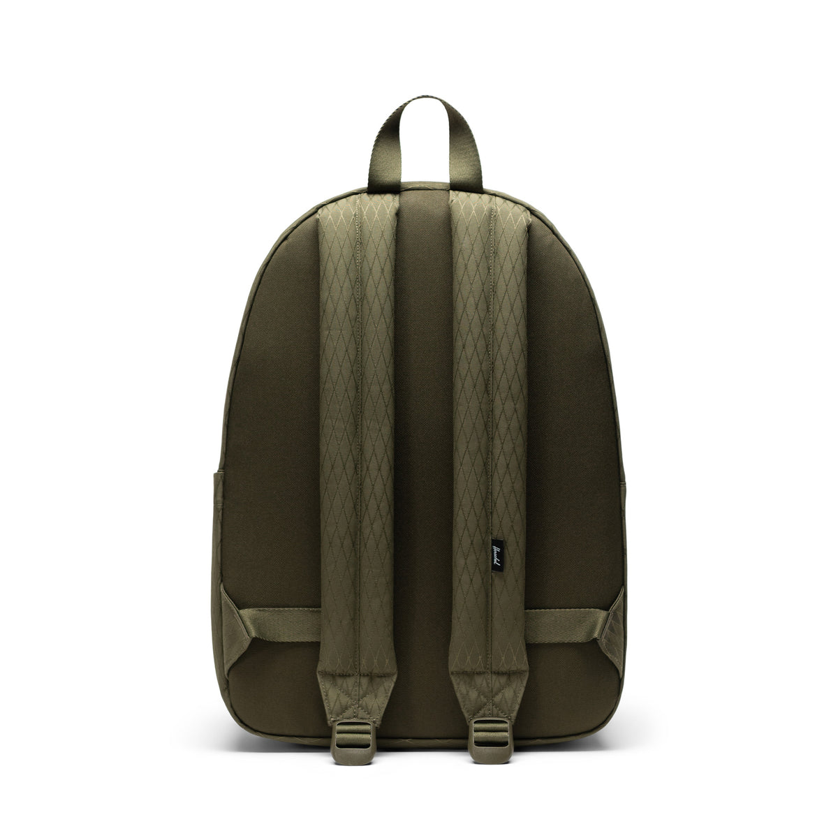 Herschel Classic Backpack 26L in Ivy Green Diamond — back view # color_Ivy Green Diamond