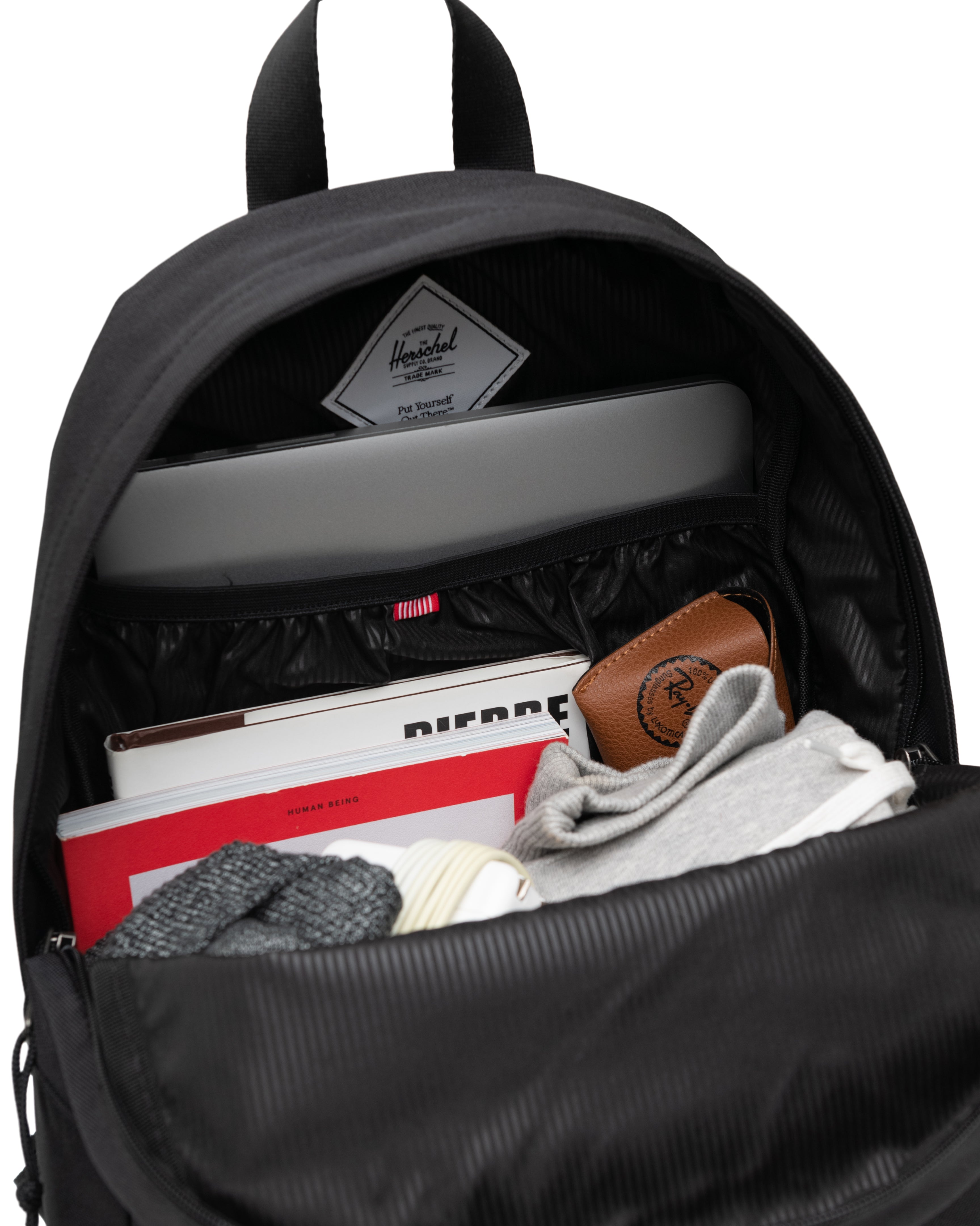 Herschel Classic Backpack | XL 30L in Black — interior view 5 # color_Black