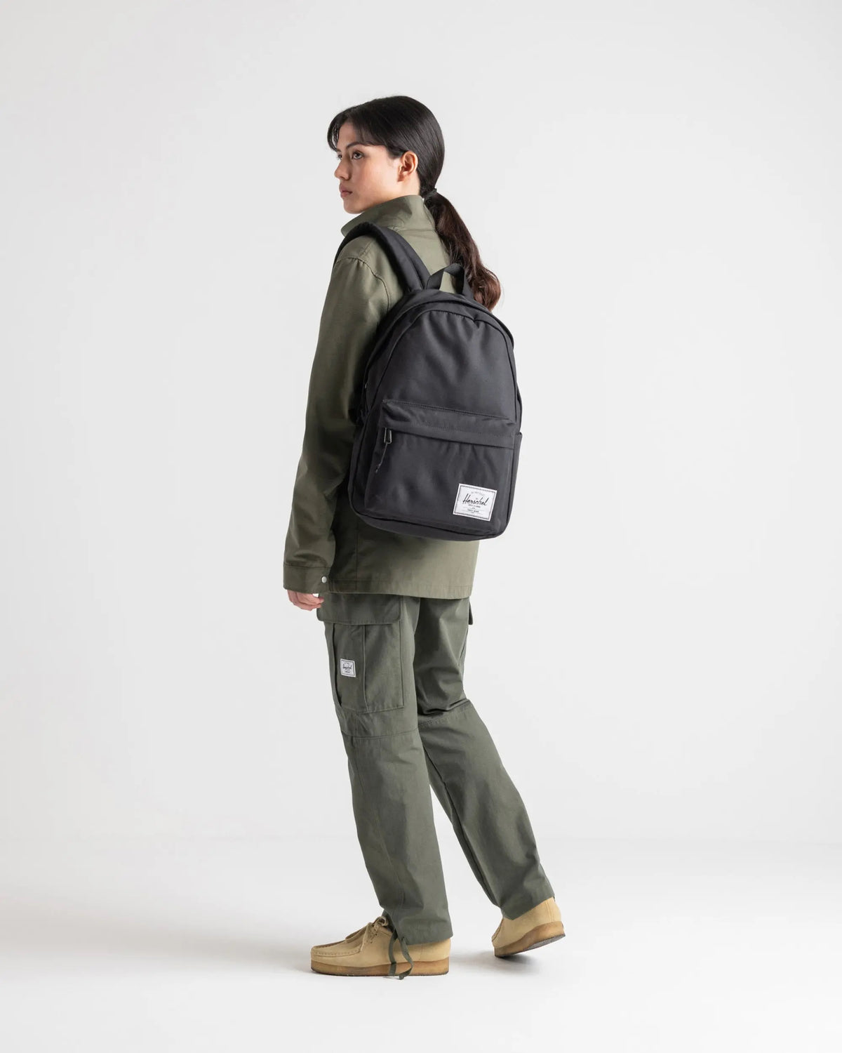 Herschel Classic Backpack | XL 30L in Black — lifestyle 3 # color_Black
