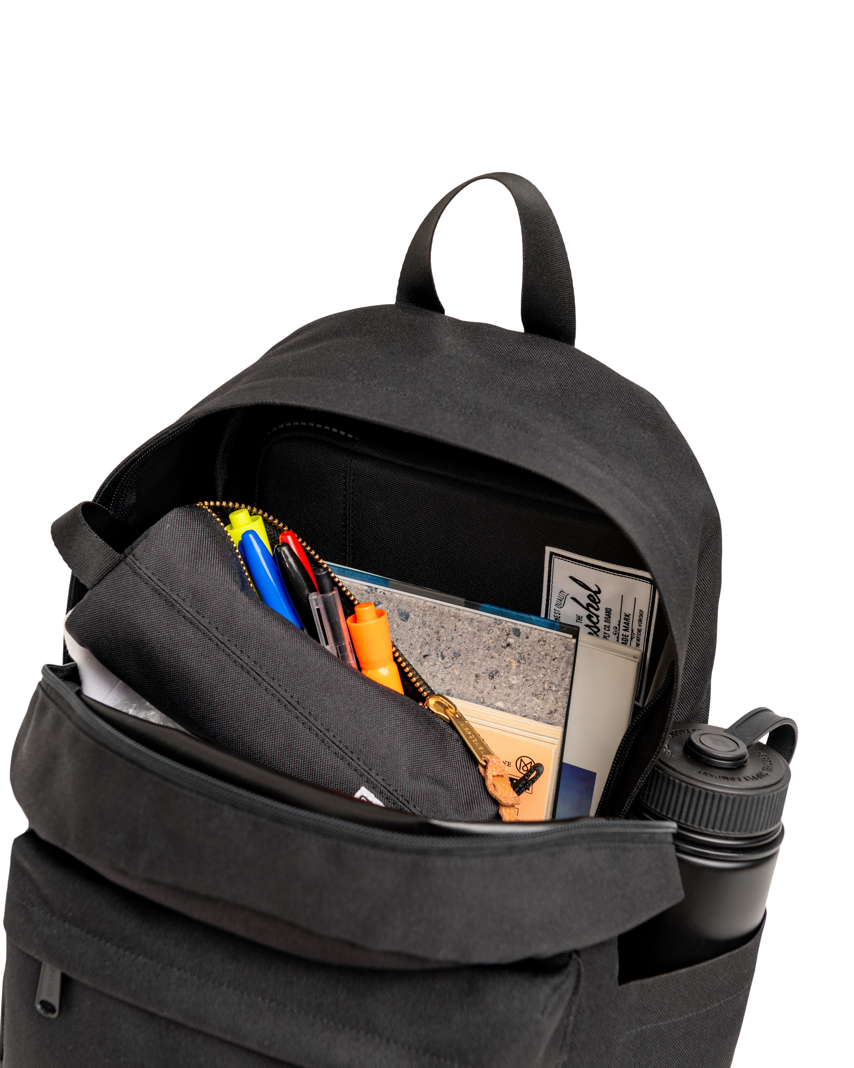 Herschel Classic Backpack | XL 30L in Black — interior view 3 # color_Black