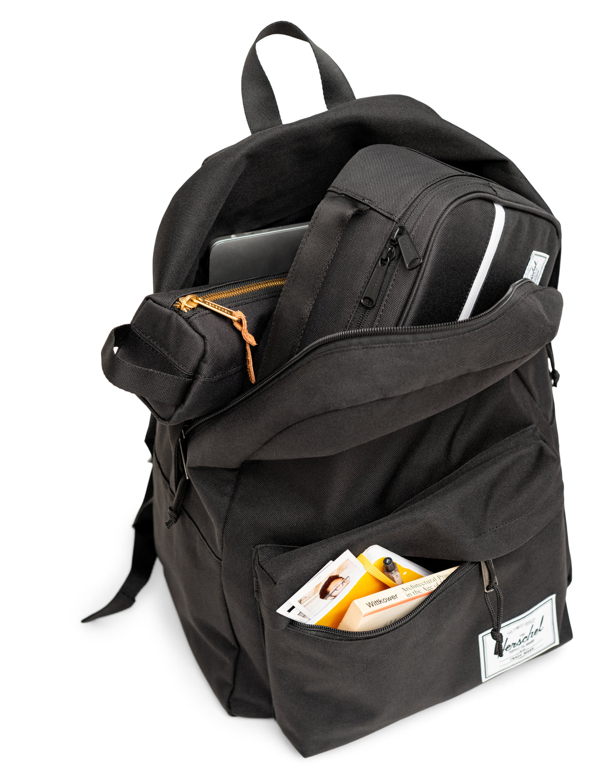Herschel Classic Backpack | XL 30L in Black — interior view 4 # color_Black