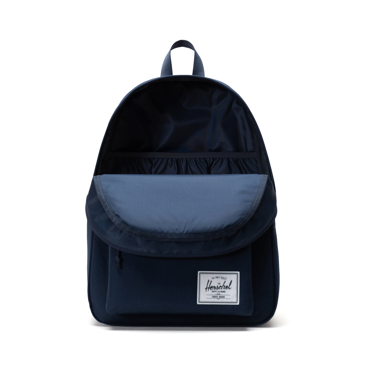 Herschel Classic Backpack | XL 30L in Navy — interior view # color_Navy