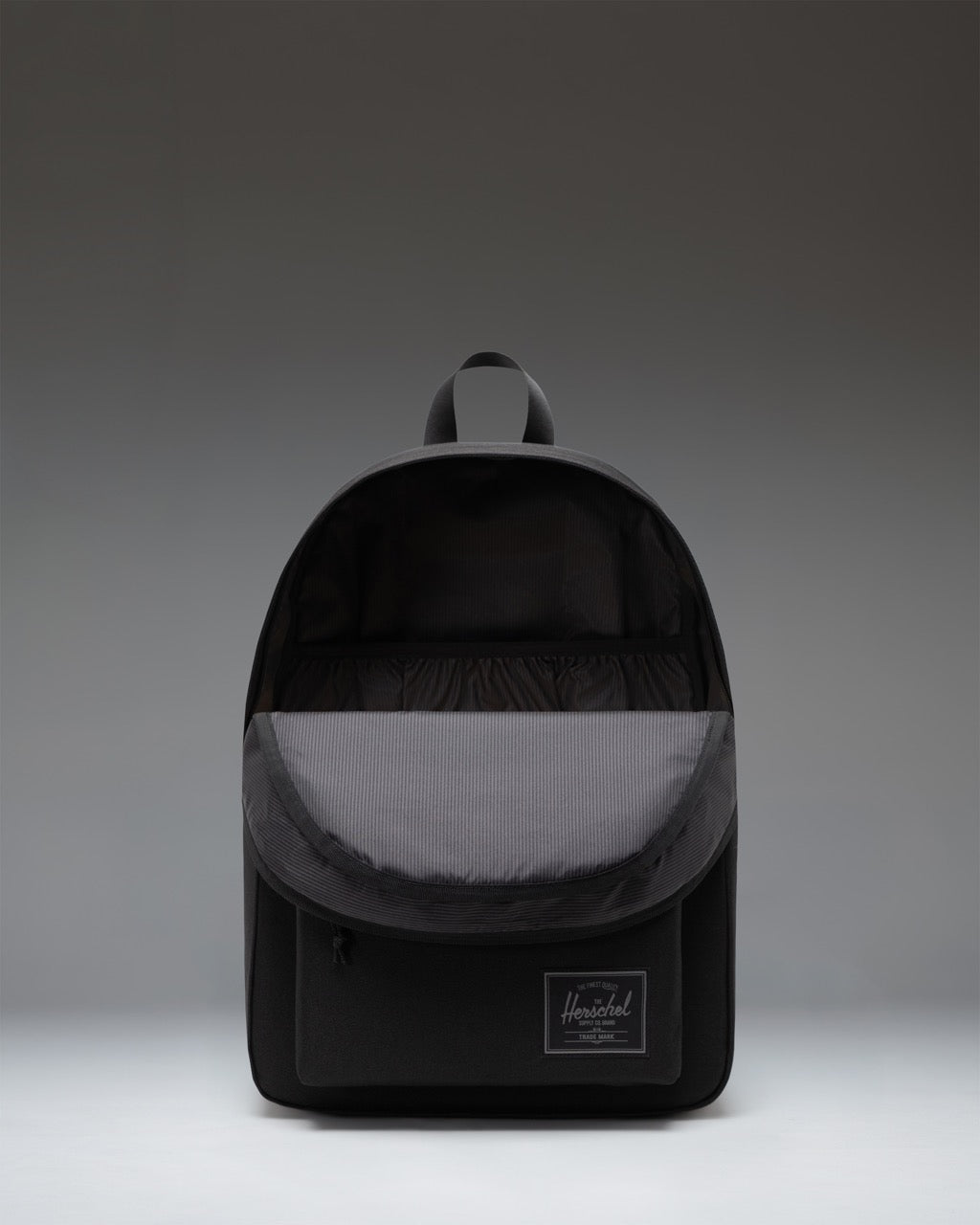 Herschel Classic Backpack | XL 30L in Black Tonal — interior view