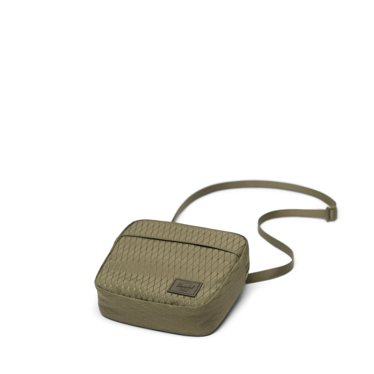 Herschel Classic Crossbody 2L in Ivy Green Diamond — angle view 2 # color_Ivy Green Diamond