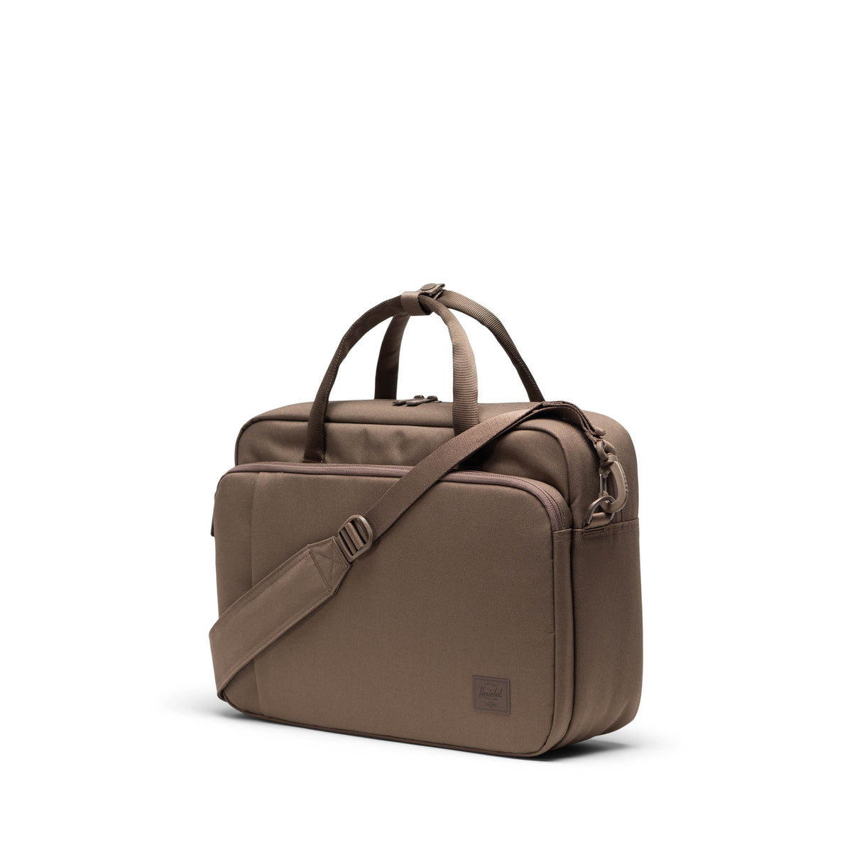 Herschel Gibson Messenger Tech 18L in Light Brown — angle view 2 # color_Light Brown