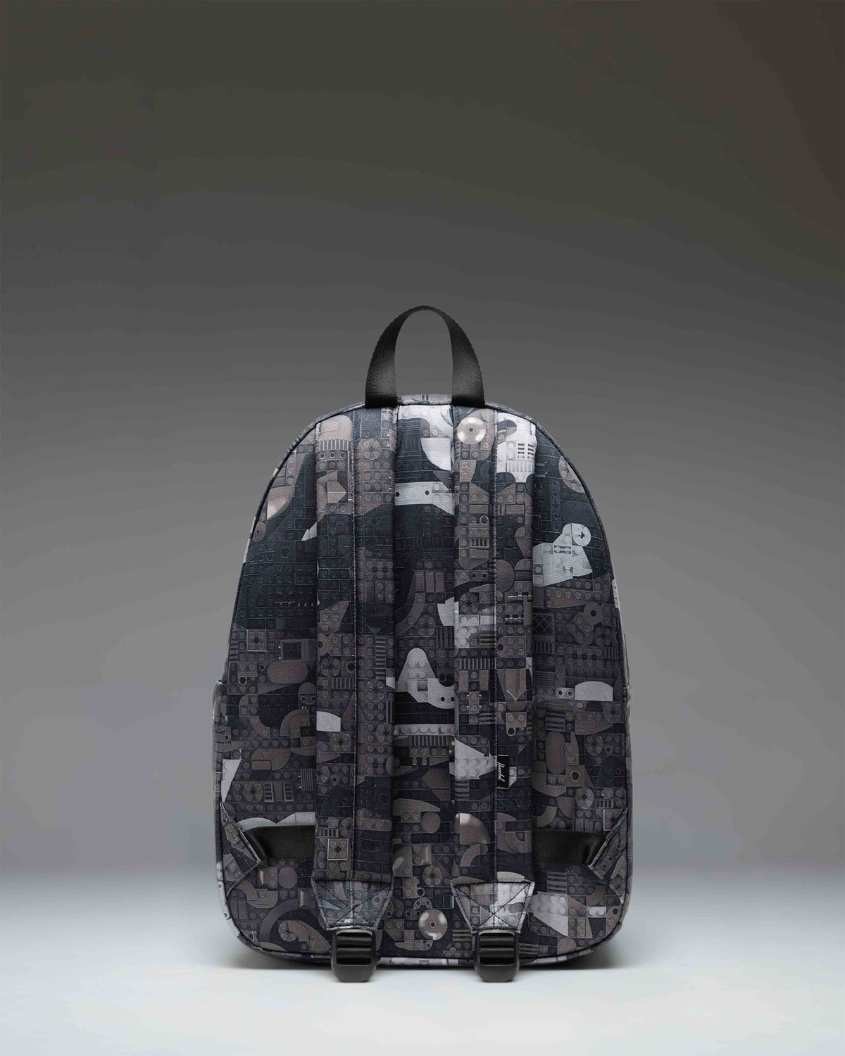 LEGO Herschel Classic Backpack 26L in Abstract Bricks Black — angle view 2 # color_Abstract Bricks Black