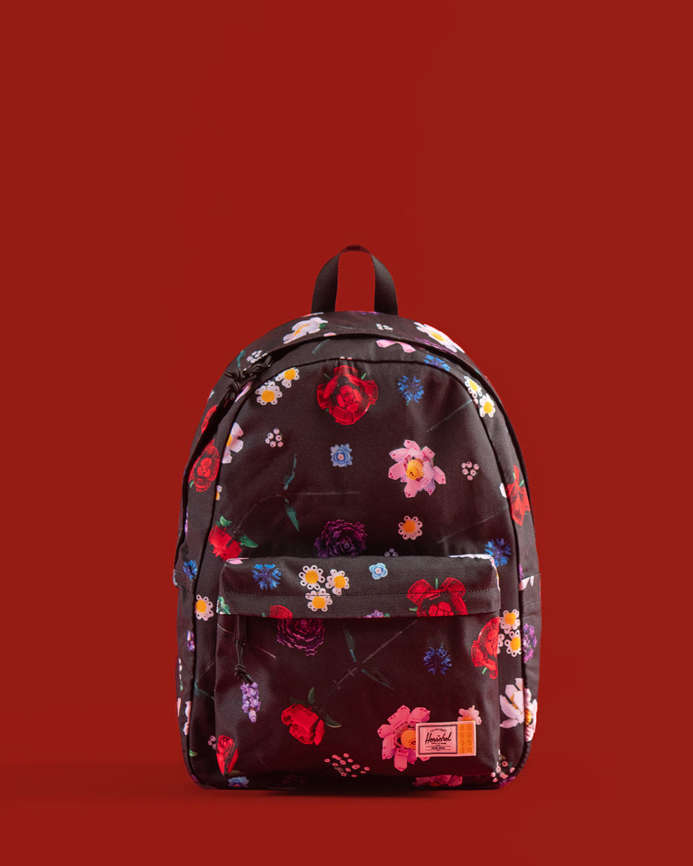 LEGO Herschel Classic XL Backpack 30L in Falling Florals — front view