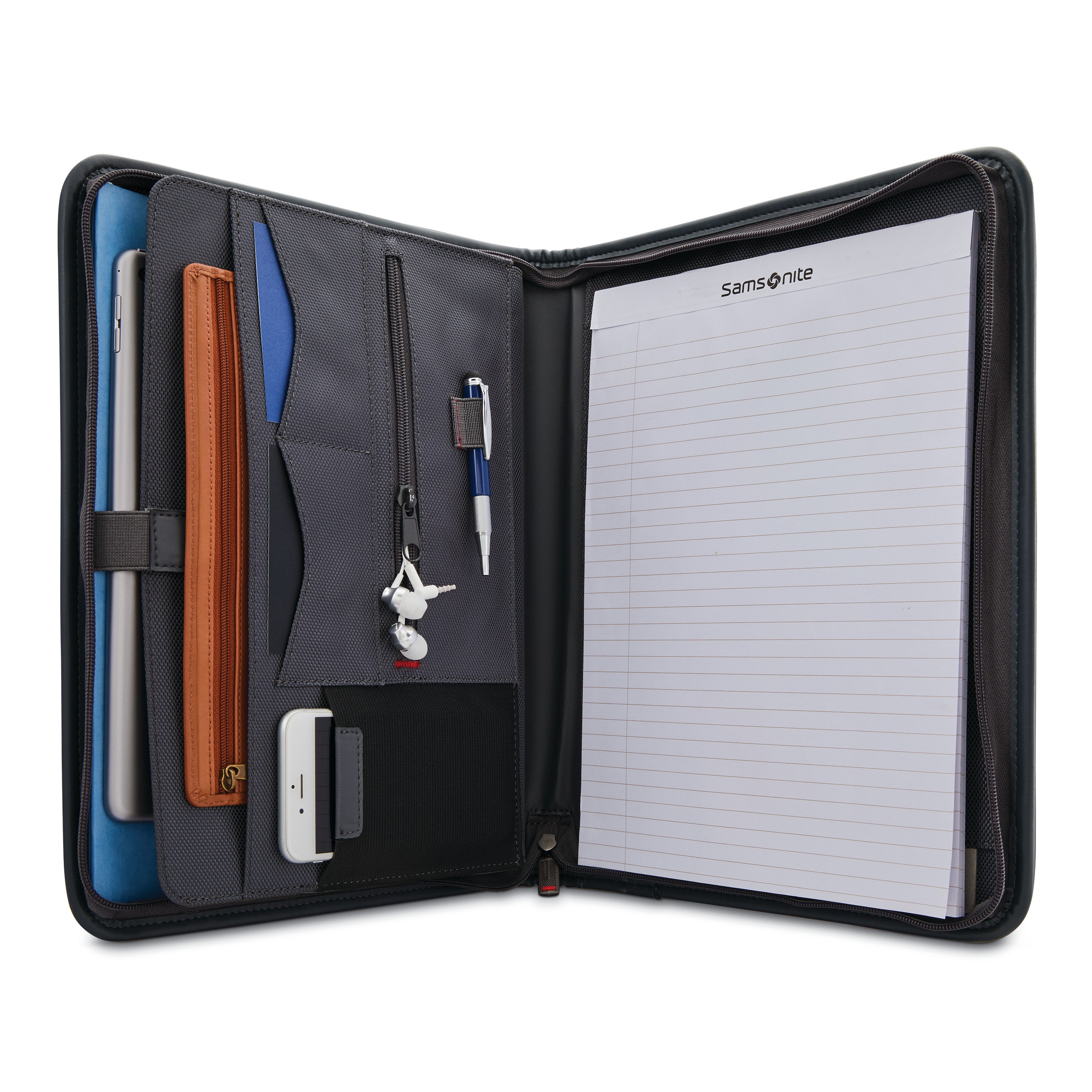Samsonite Xenon Business Zip Portfolio - Steel Grey