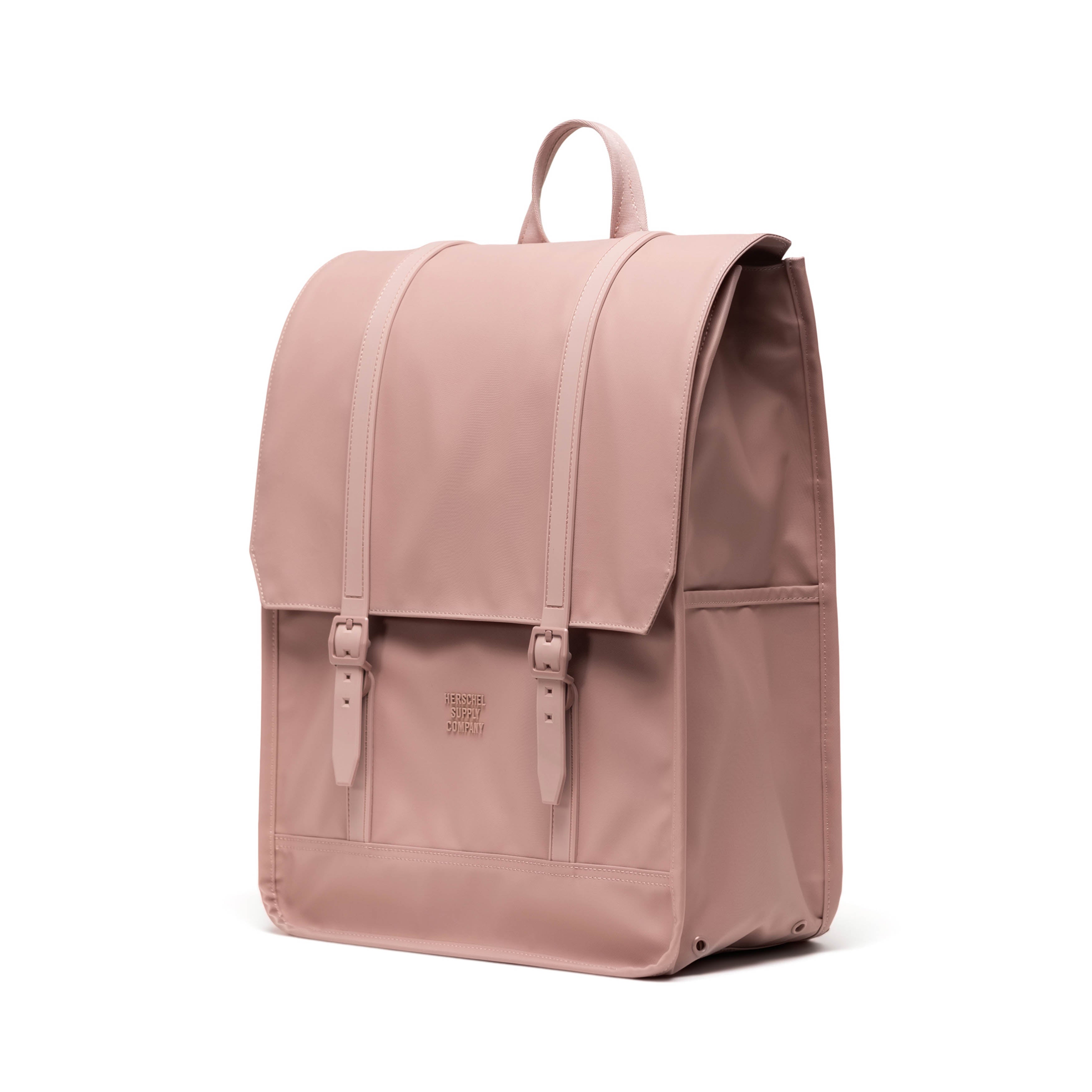 Herschel Survey Backpack Weather Resistant 24L in Ash Rose — angle view 2