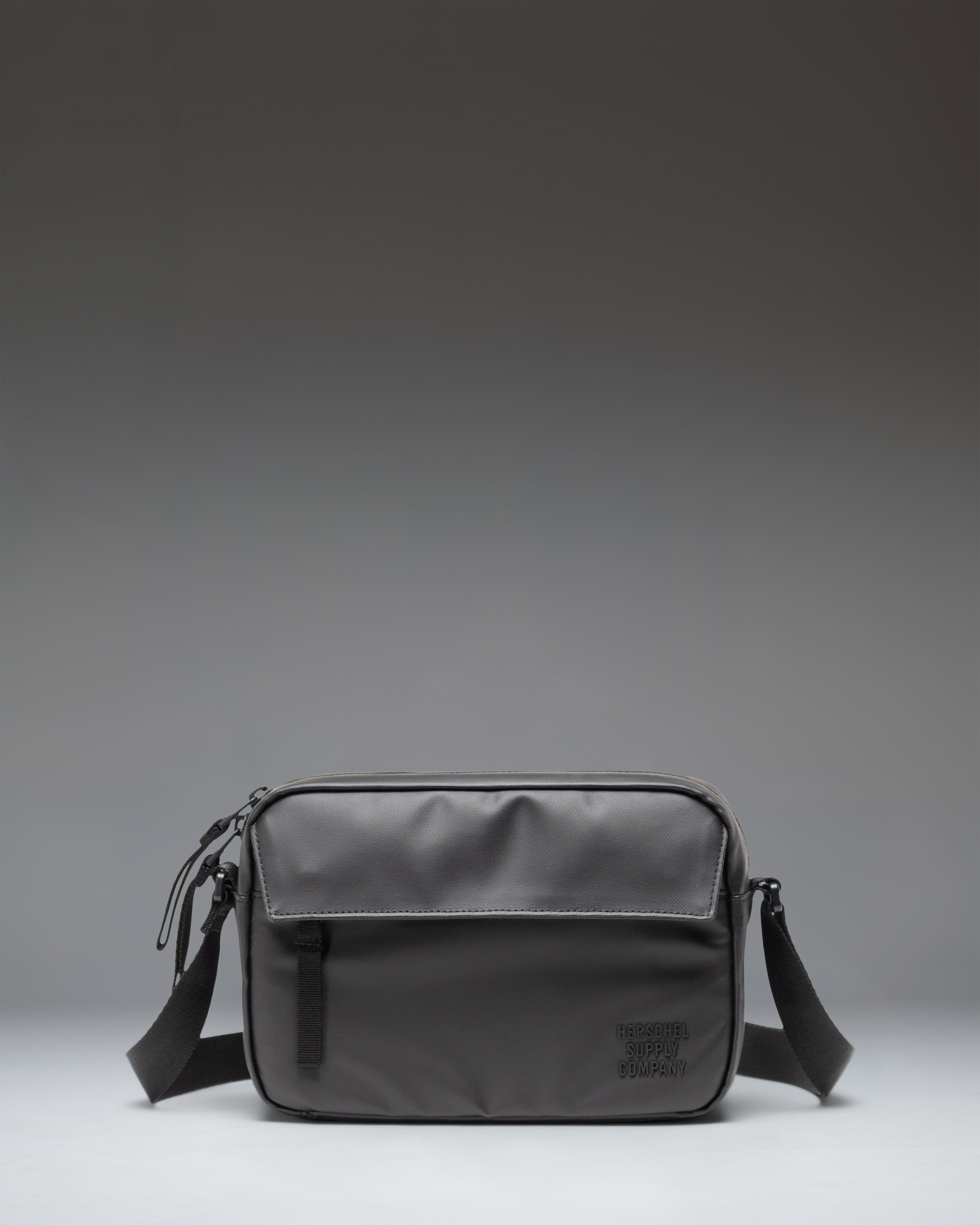 Herschel Alberni Crossbody Weather Resistant 3L in Black — front view