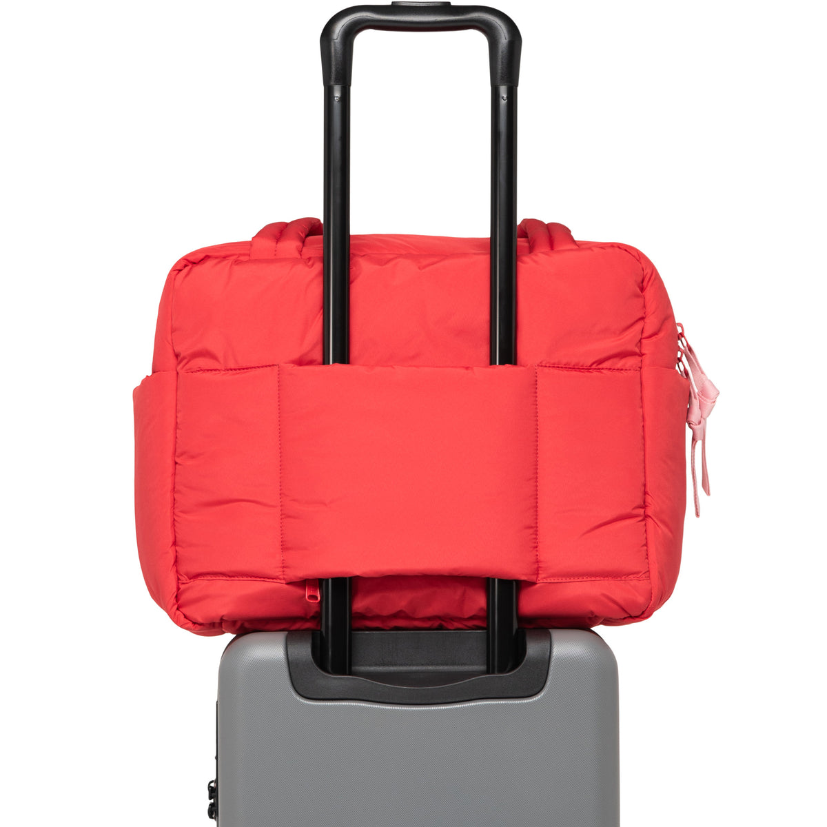 Herschel Cloudform Duffle 26L in Salsa — angle view 3 # color_Salsa