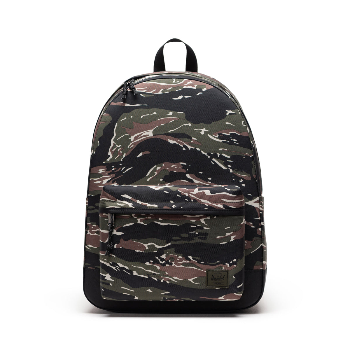 Nylon Herschel Classic XL Backpack 30L in Tiger Camo — front view # color_Tiger Camo