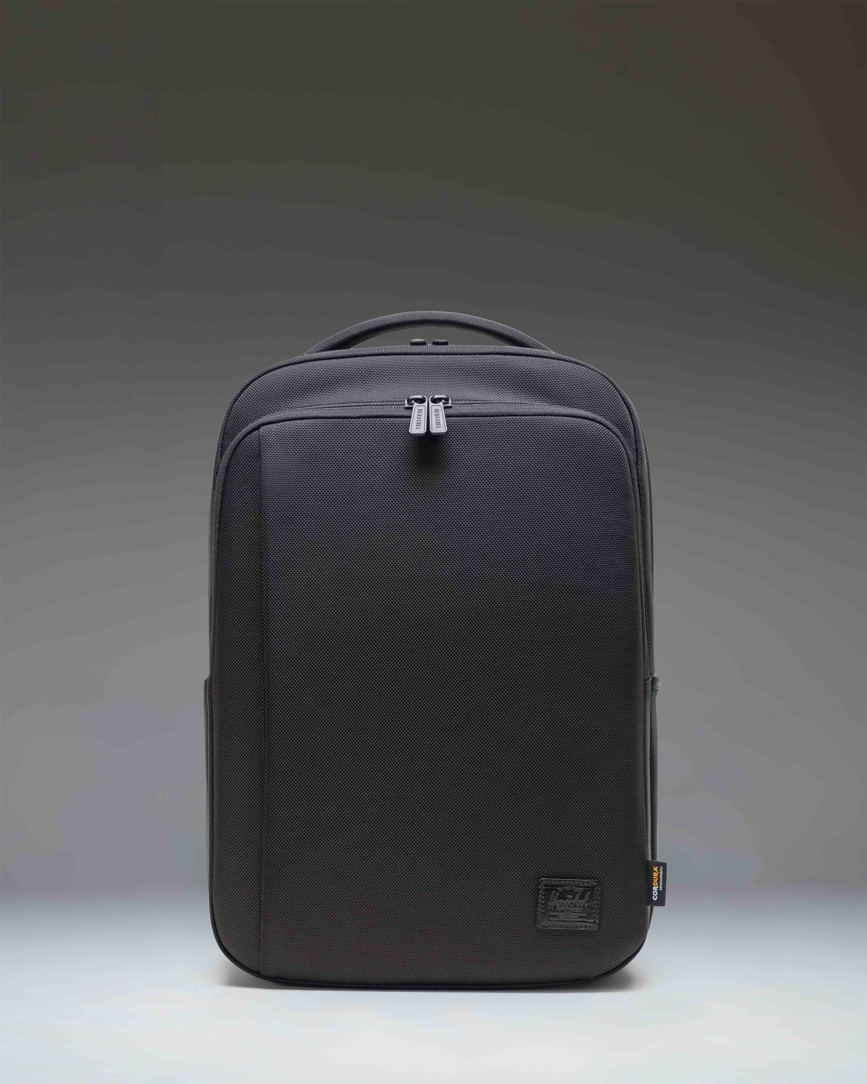 Herschel Kaslo Daypack Tech Cordura 20L in Black — front view