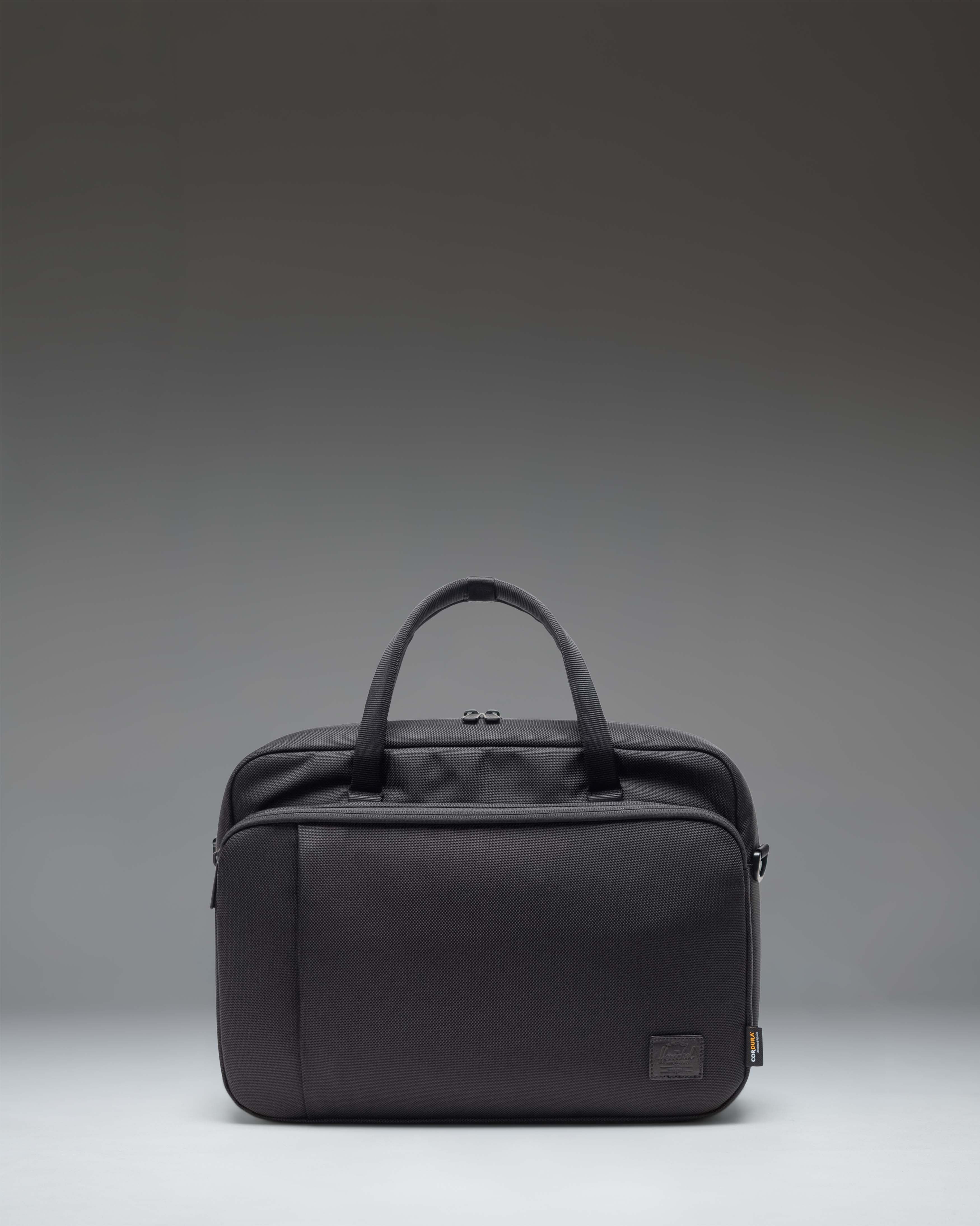 Herschel Gibson Messenger Tech Cordura 18L in Black — front view