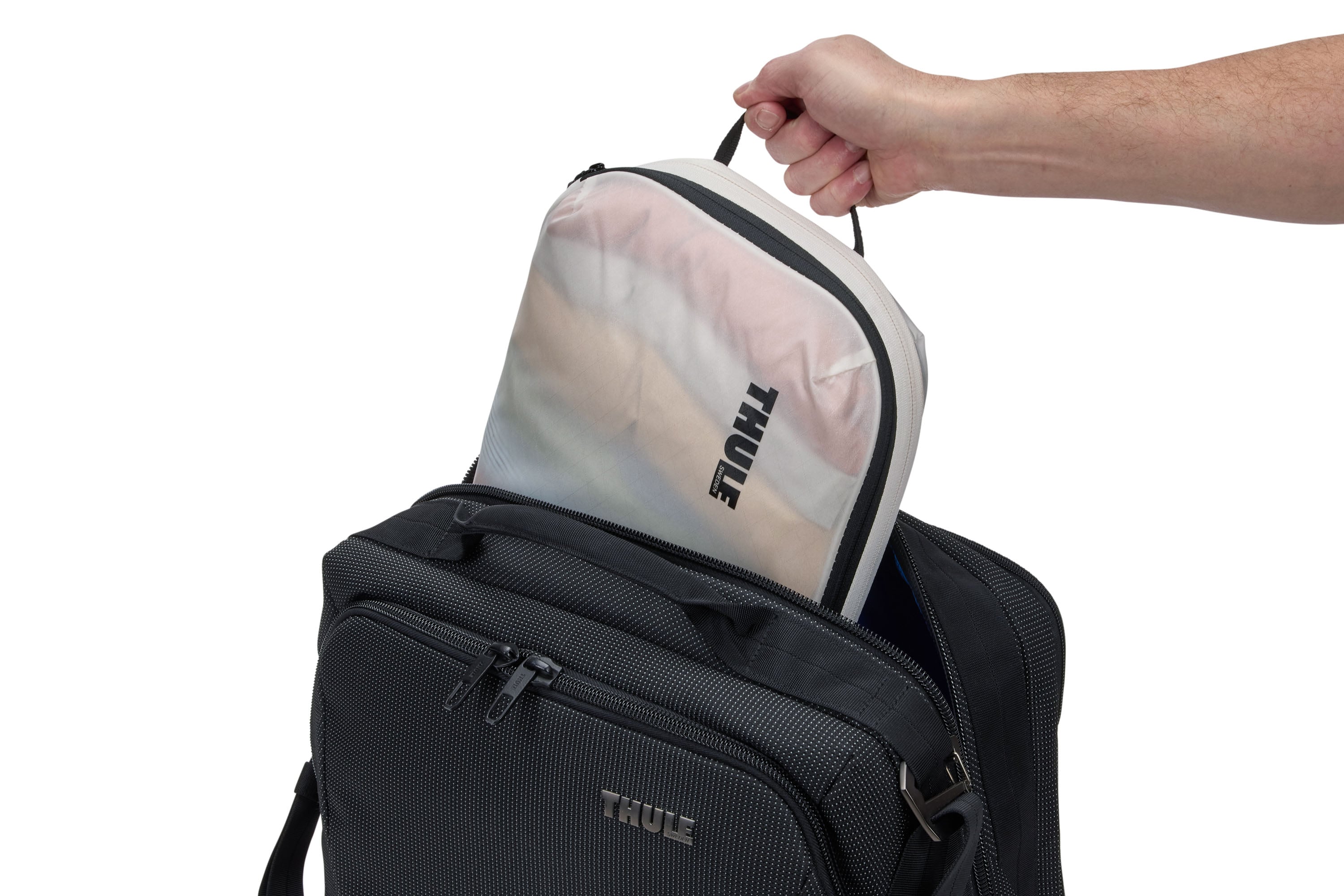 Thule Compression Packing Cube Medium in White — lifestyle 2 # color_White