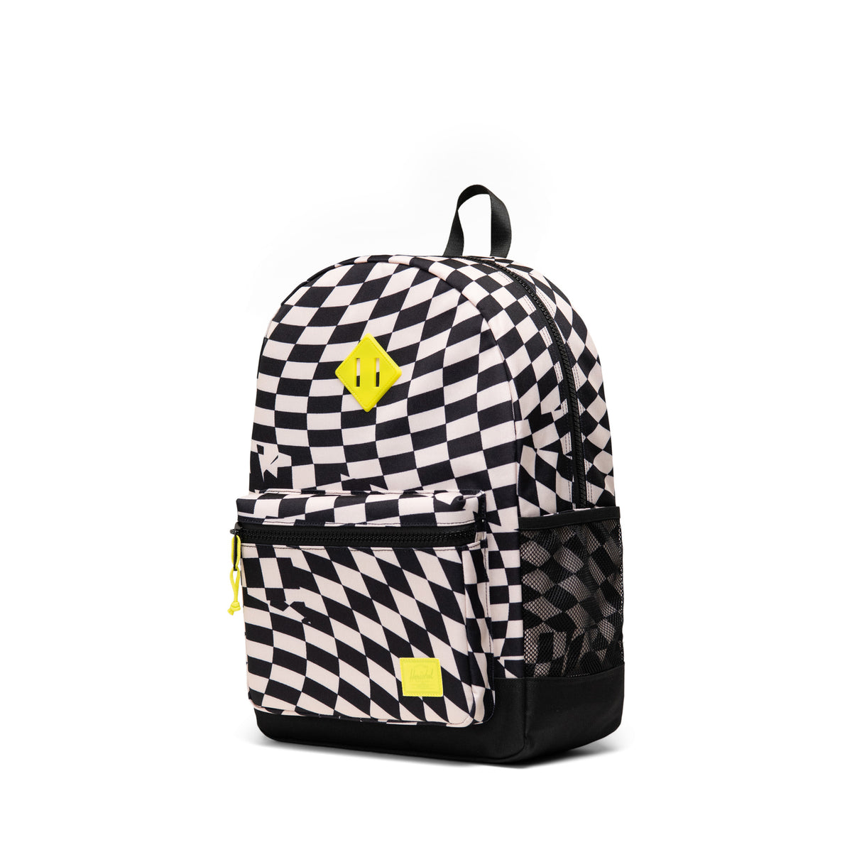Herschel Heritage Kids Backpack 20L in Warp Check — angle view 3 # color_Warp Check
