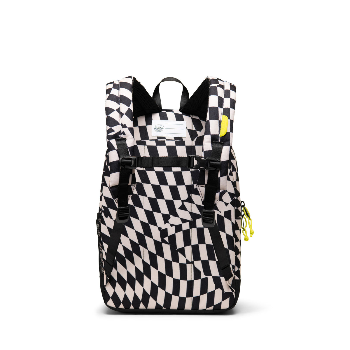 Herschel Heritage Kids Backpack 20L in Warp Check — back view # color_Warp Check