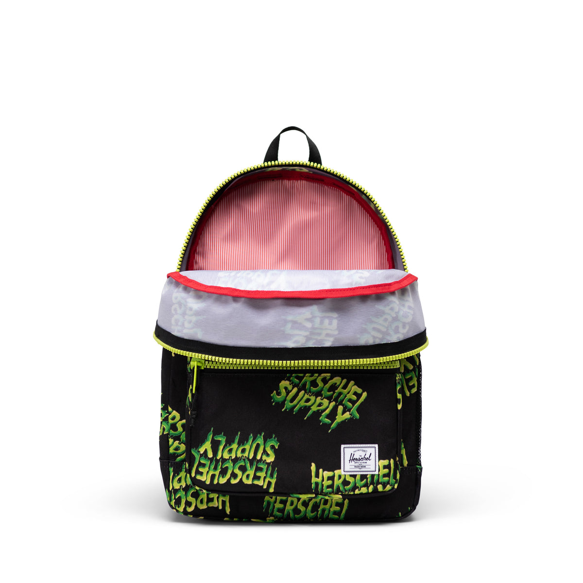 Herschel Heritage Kids Backpack 20L in HSC Slime — angle view 3 # color_HSC Slime