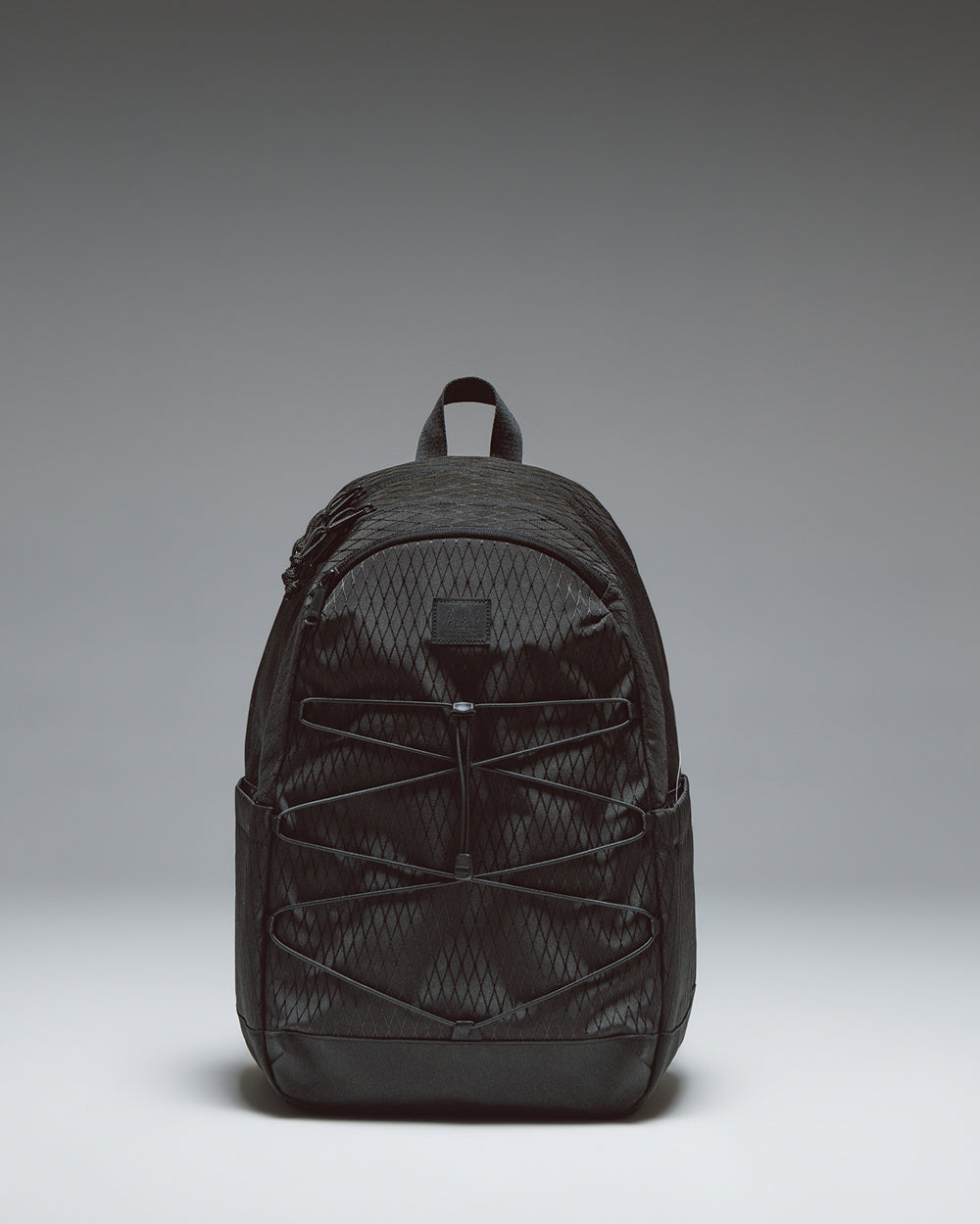 Herschel Kingston Backpack 30L in Black Diamond/Black — front view
