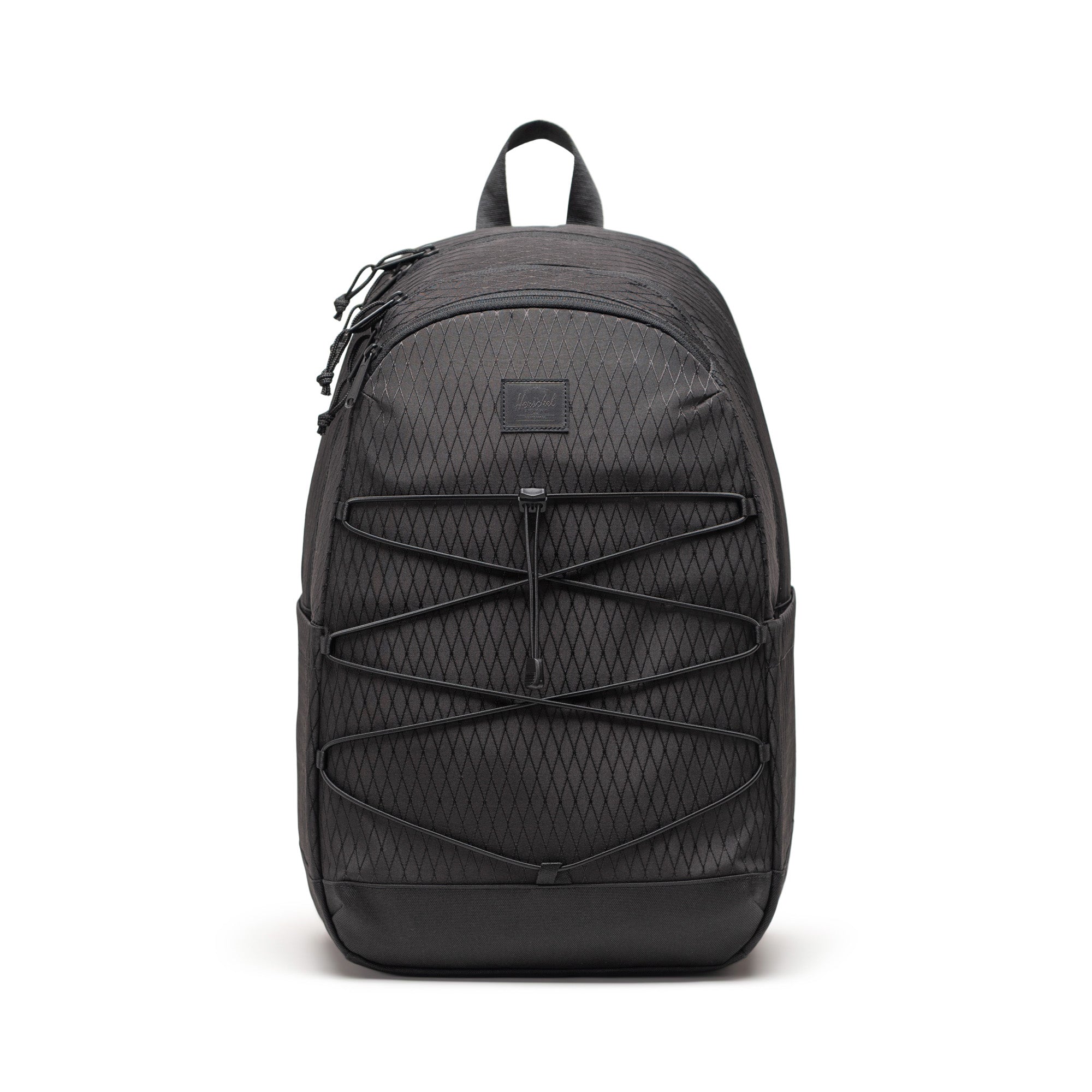 Herschel Kingston Backpack 30L in Black Diamond/Black — front view