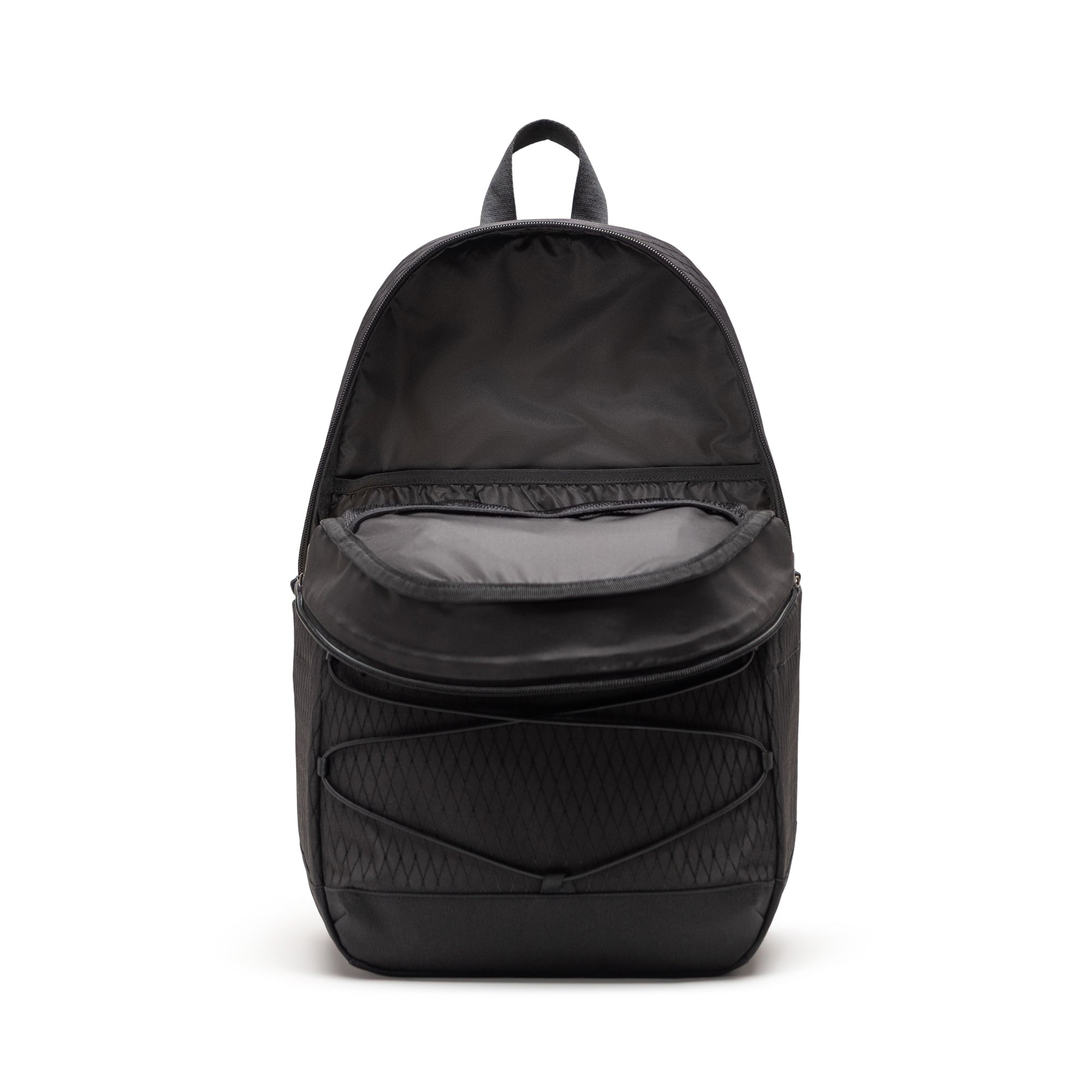Herschel Kingston Backpack 30L in Black Diamond/Black — angle view 2