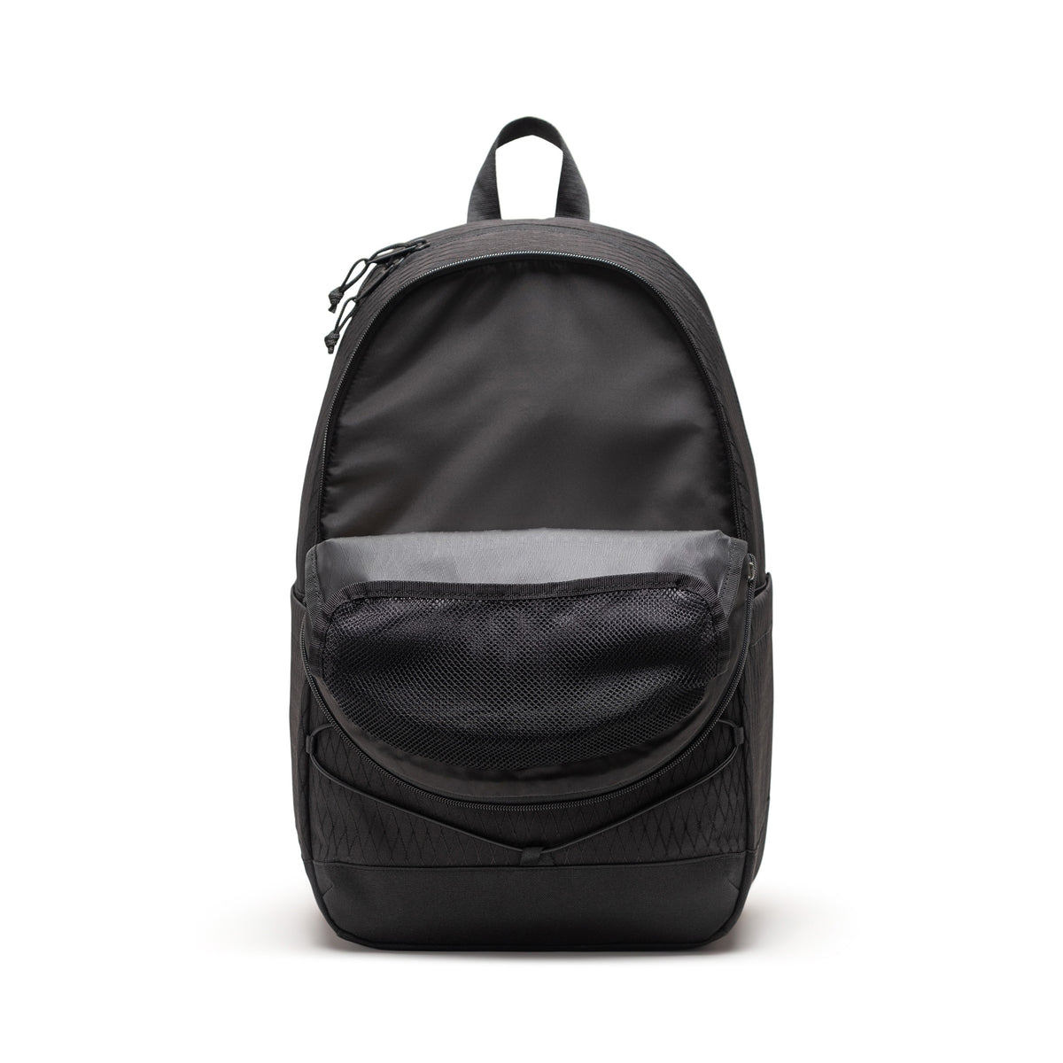 Herschel Kingston Backpack 30L in Black Diamond/Black — angle view 3
