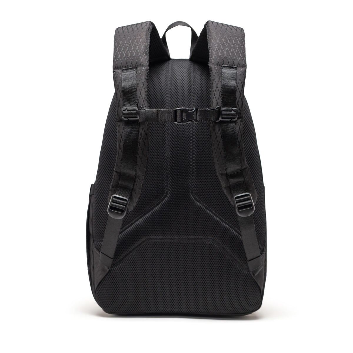 Herschel Kingston Backpack 30L in Black Diamond/Black — back view
