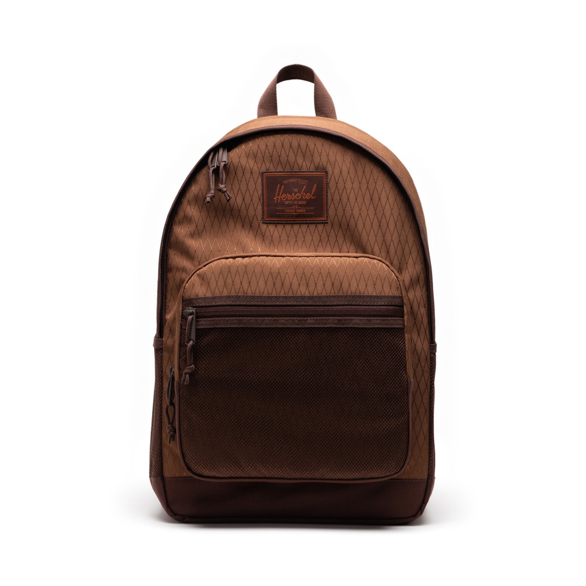 Herschel Kaine Backpack Diamond 28L in Soft Silt Dmnd/Chicory Coffee — front view