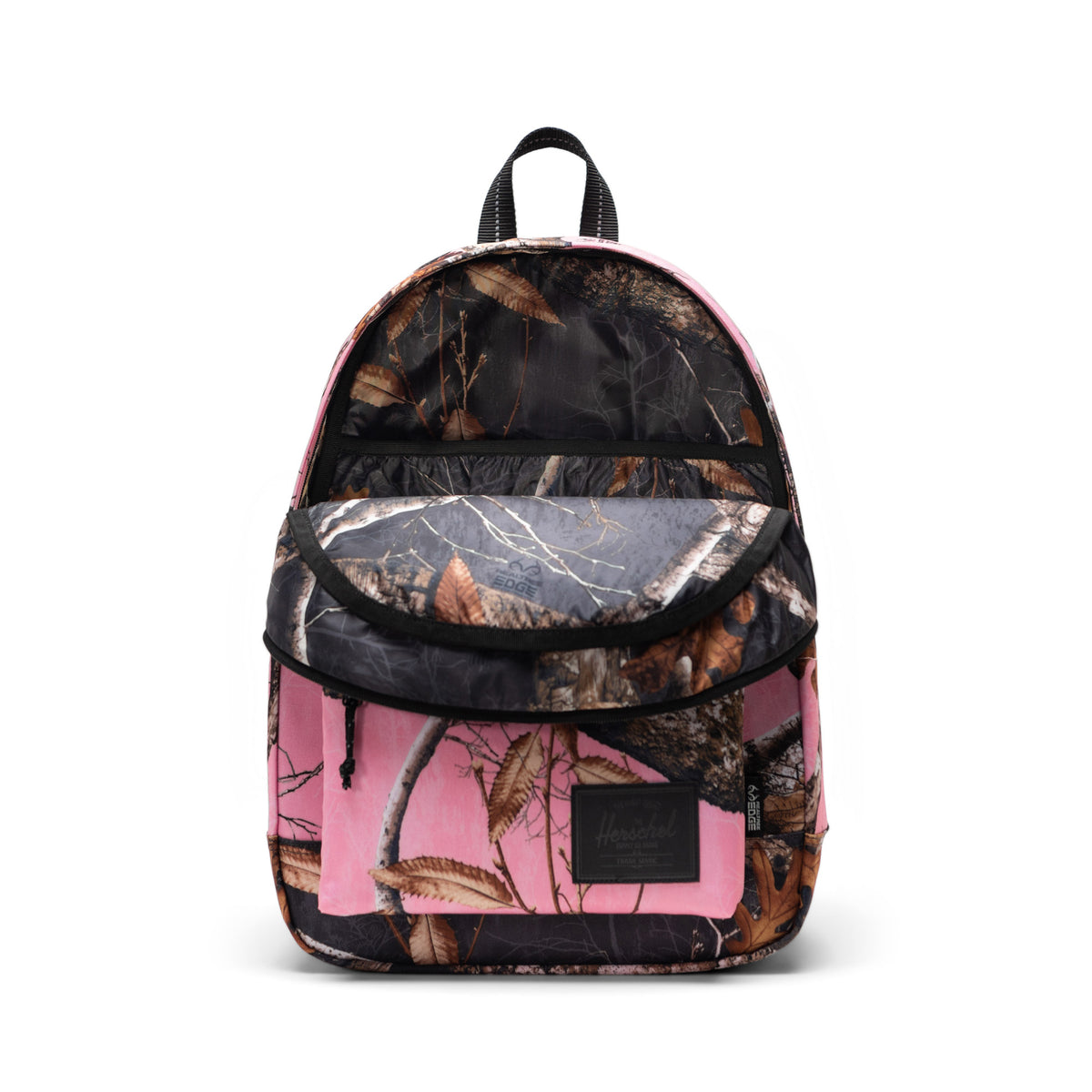 Realtree Herschel Classic Backpack 26L in Realtree Edge® Camo Pink/Black — angle view 2 # color_Realtree Edge® Camo Pink/Black