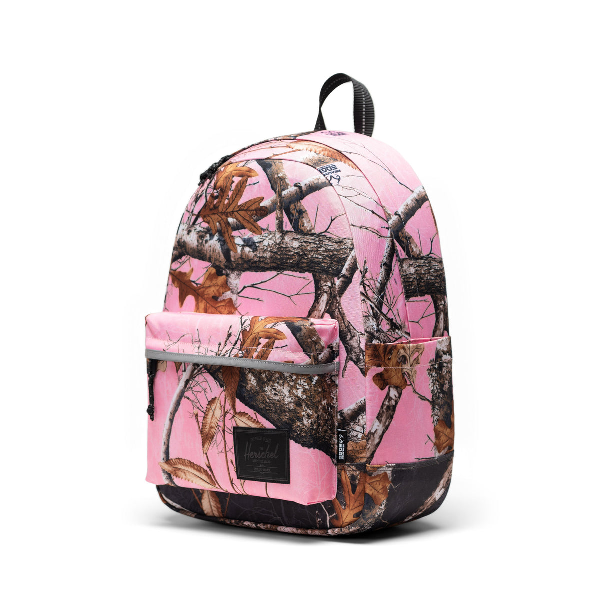 Realtree Herschel Classic Backpack 26L in Realtree Edge® Camo Pink/Black — angle view 3 # color_Realtree Edge® Camo Pink/Black