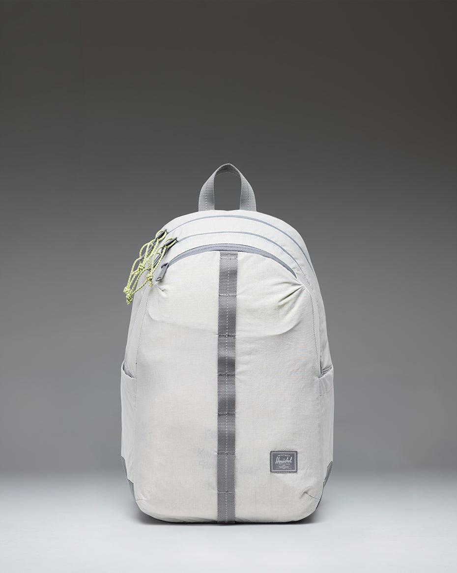 Herschel Kingston Backpack Ripstop Reflective in Off White — front view