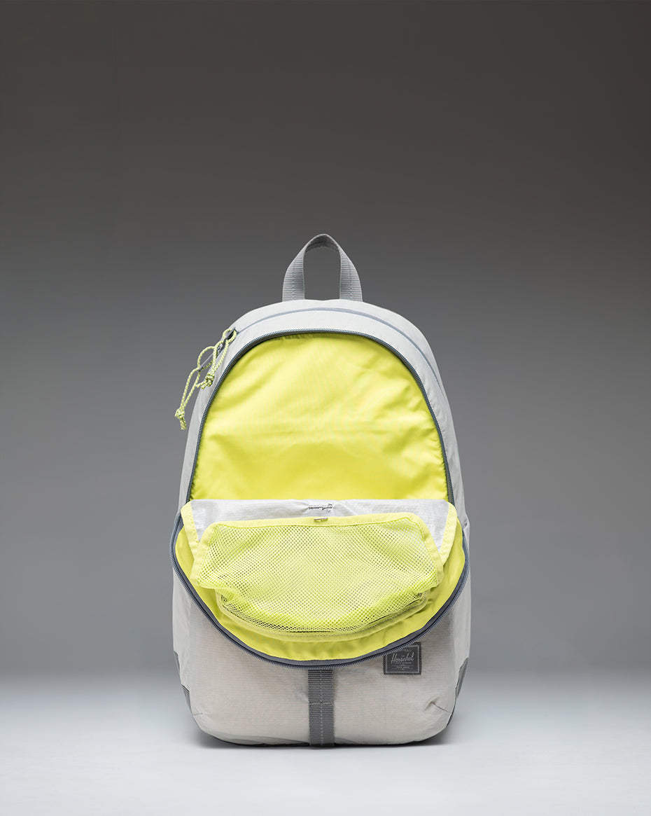 Herschel Kingston Backpack Ripstop Reflective in Off White — interior view