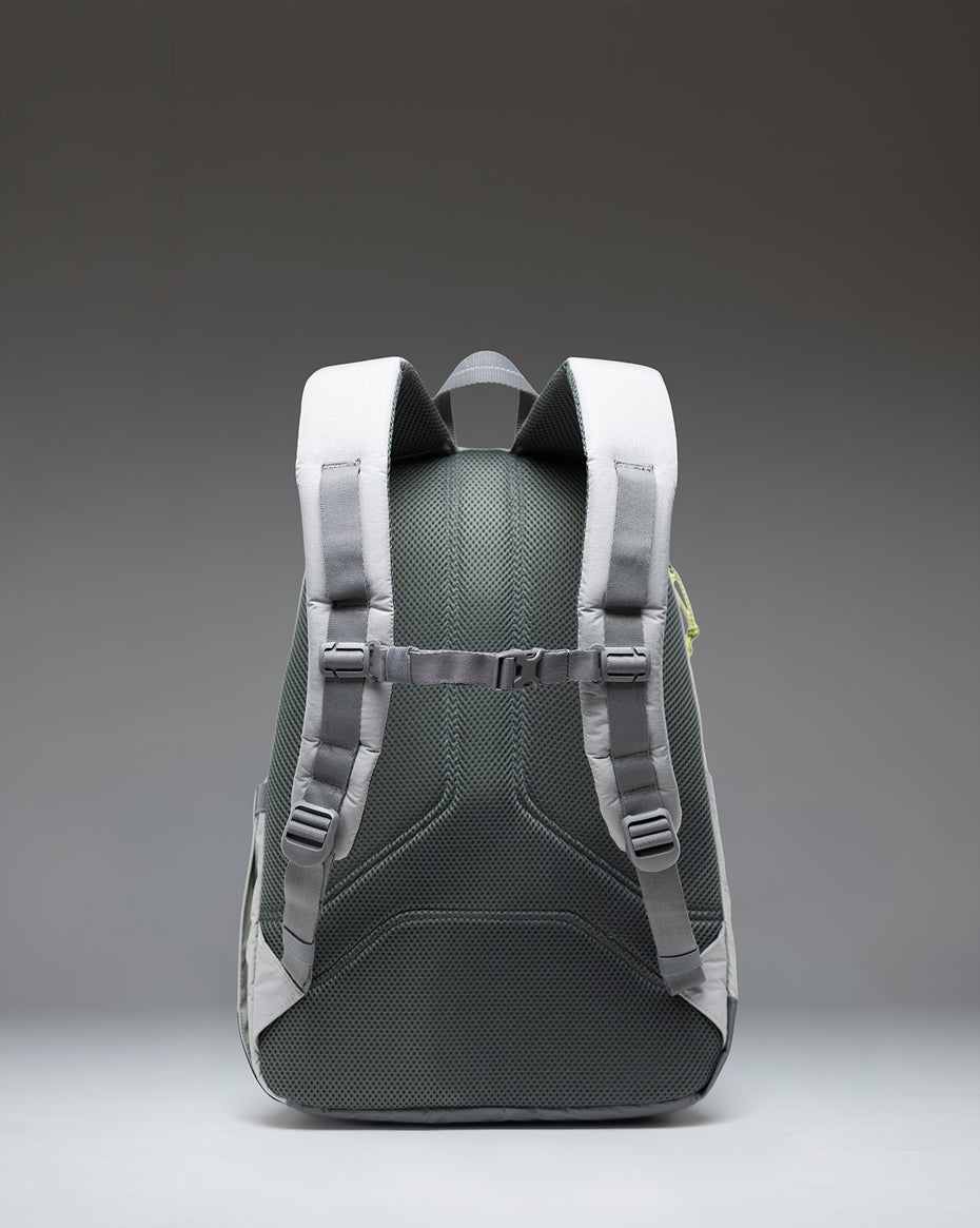 Herschel Kingston Backpack Ripstop Reflective in Off White — back view