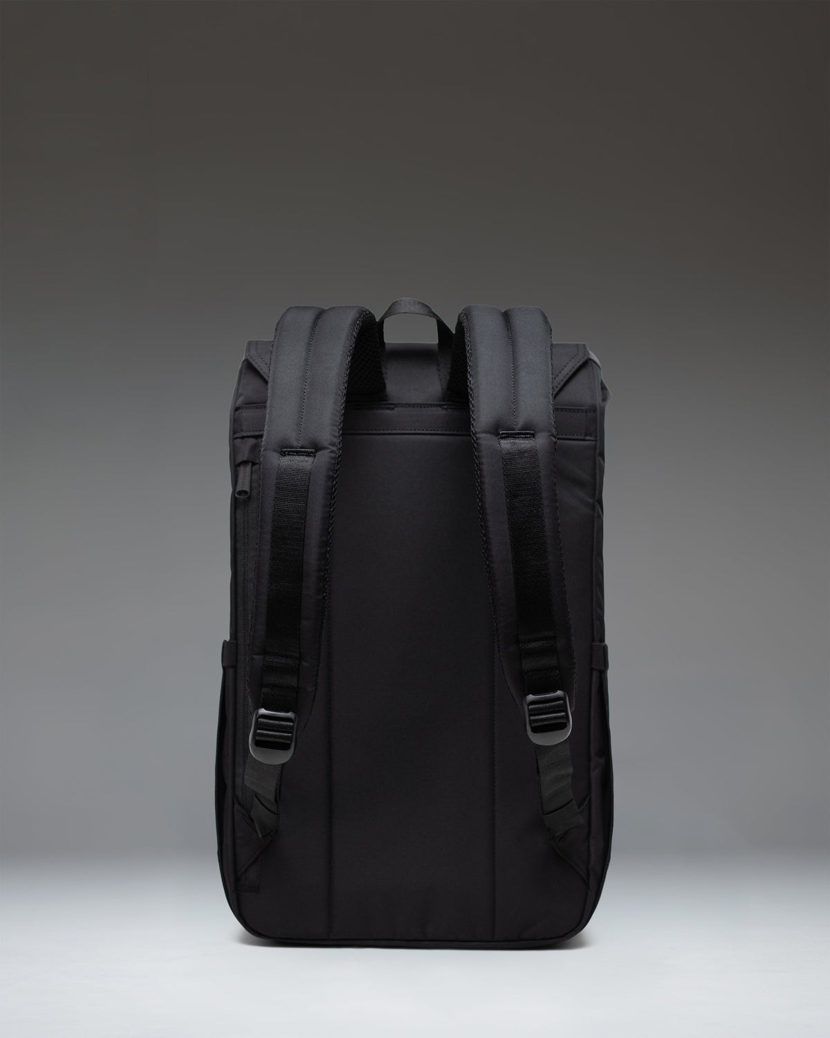 Herschel Retreat Backpack Twill in Black/Grey — back view