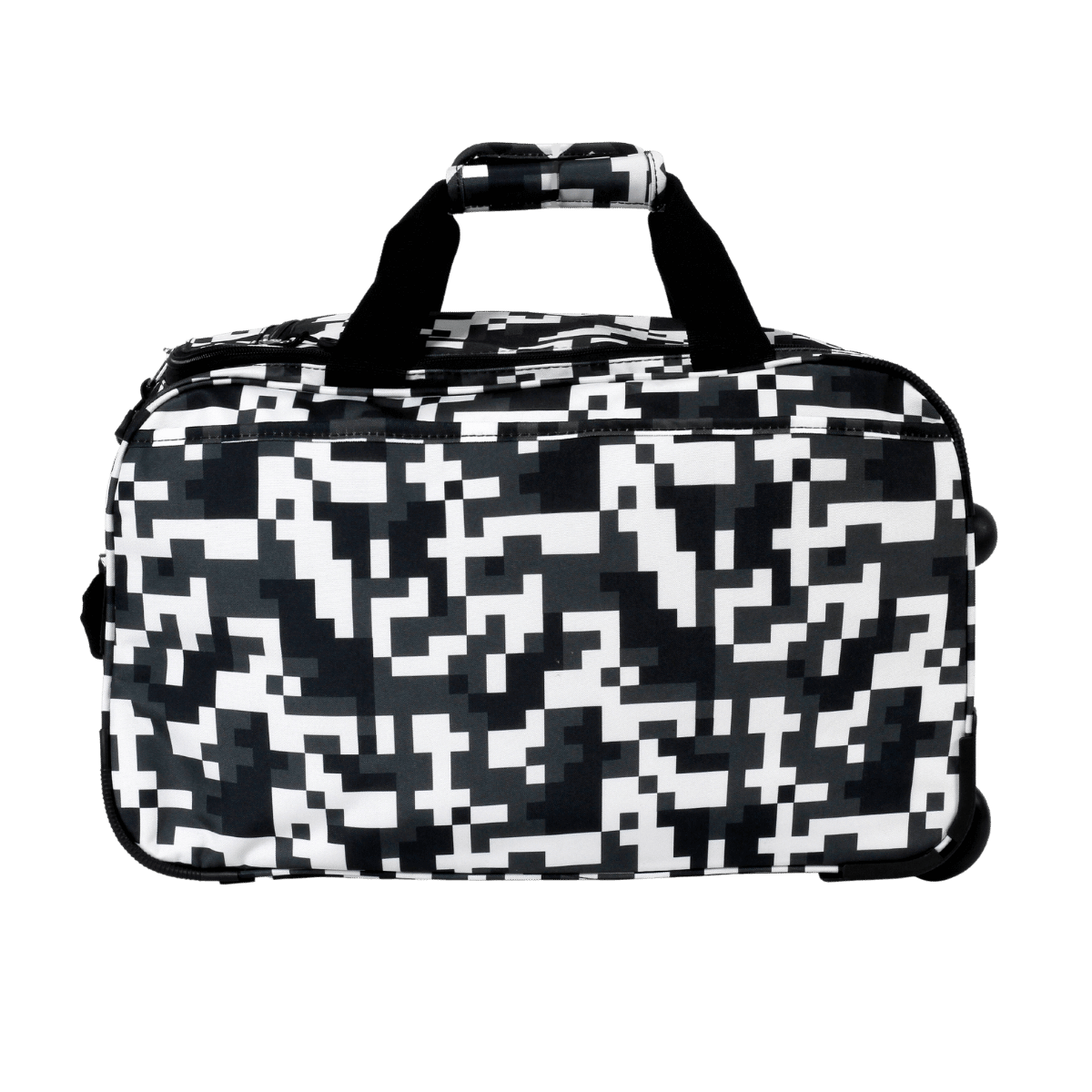 J World Duane Rolling Duffel Bag in Camo — front view 3 # color_Camo