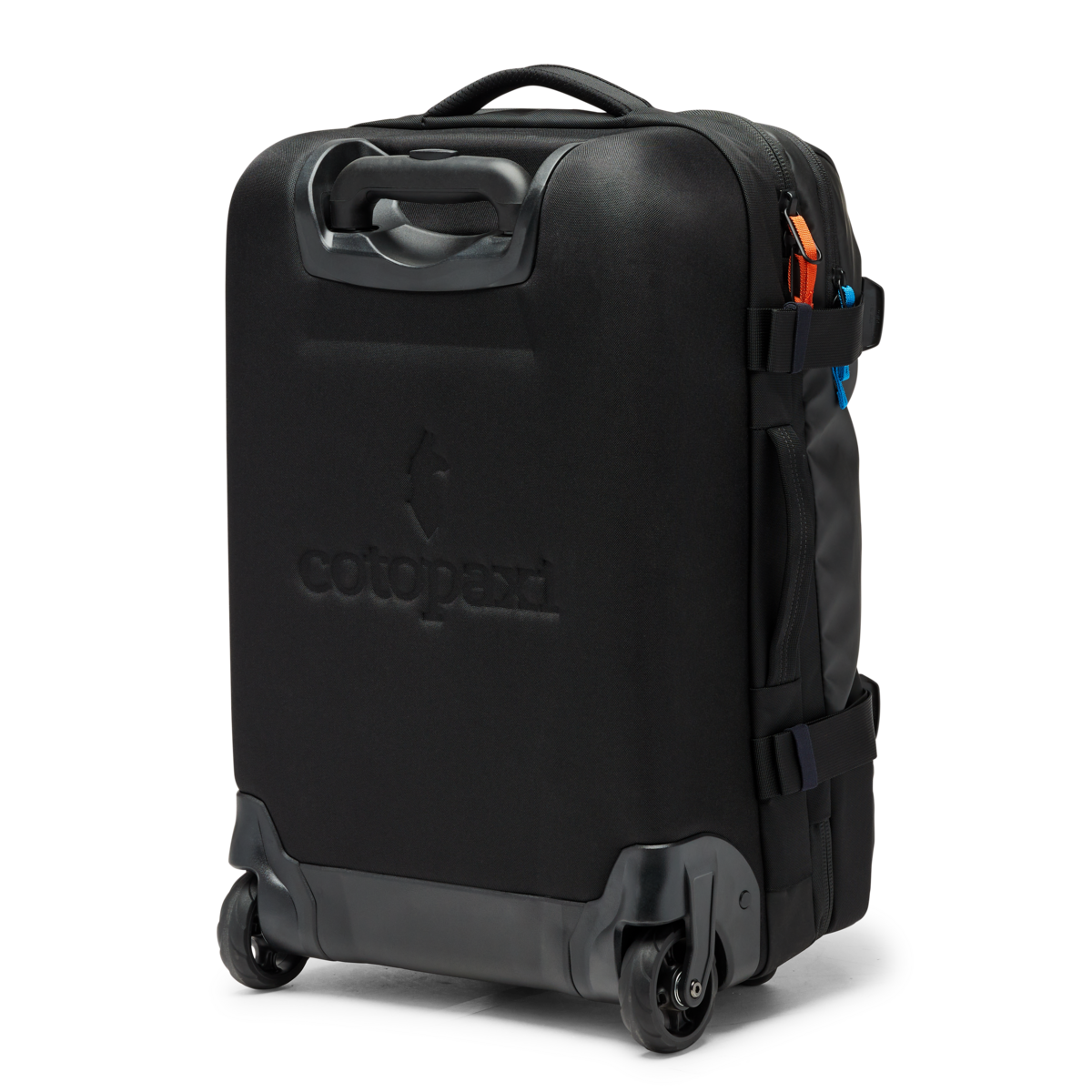 Cotopaxi Allpa 38L Roller Bag in Black — back view