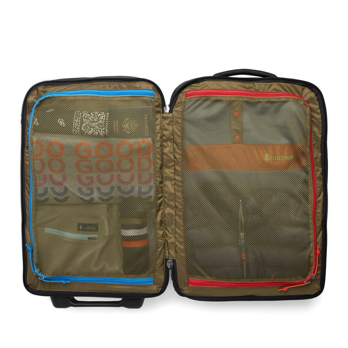 Cotopaxi Allpa 38L Roller Bag in Black — angle view 2