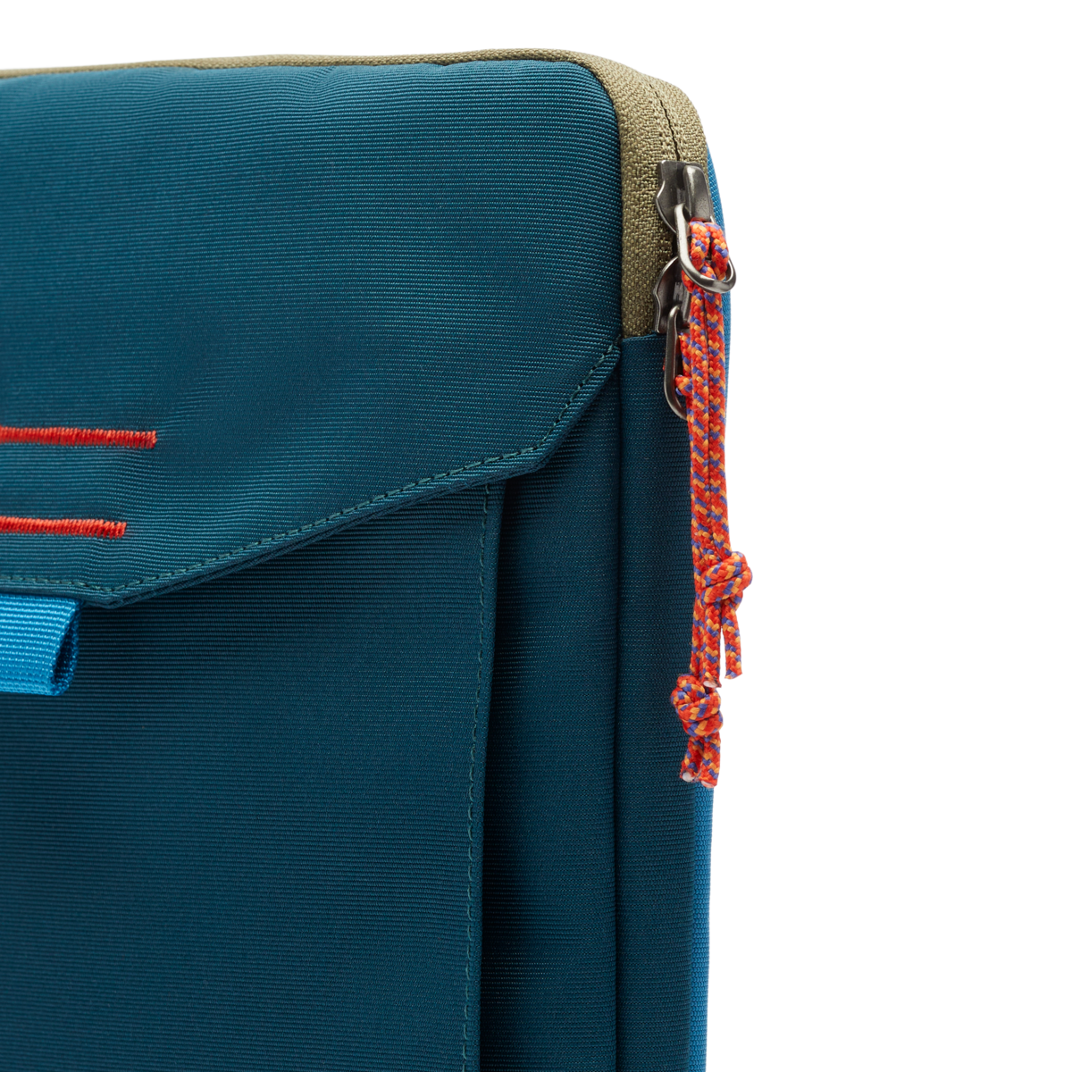 Cotopaxi 16" Laptop Sleeve in Abyss and Lake — angle view 2