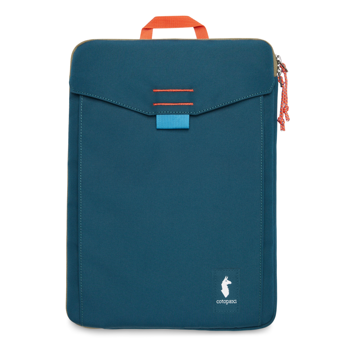 Cotopaxi 16" Laptop Sleeve in Abyss and Lake — front view