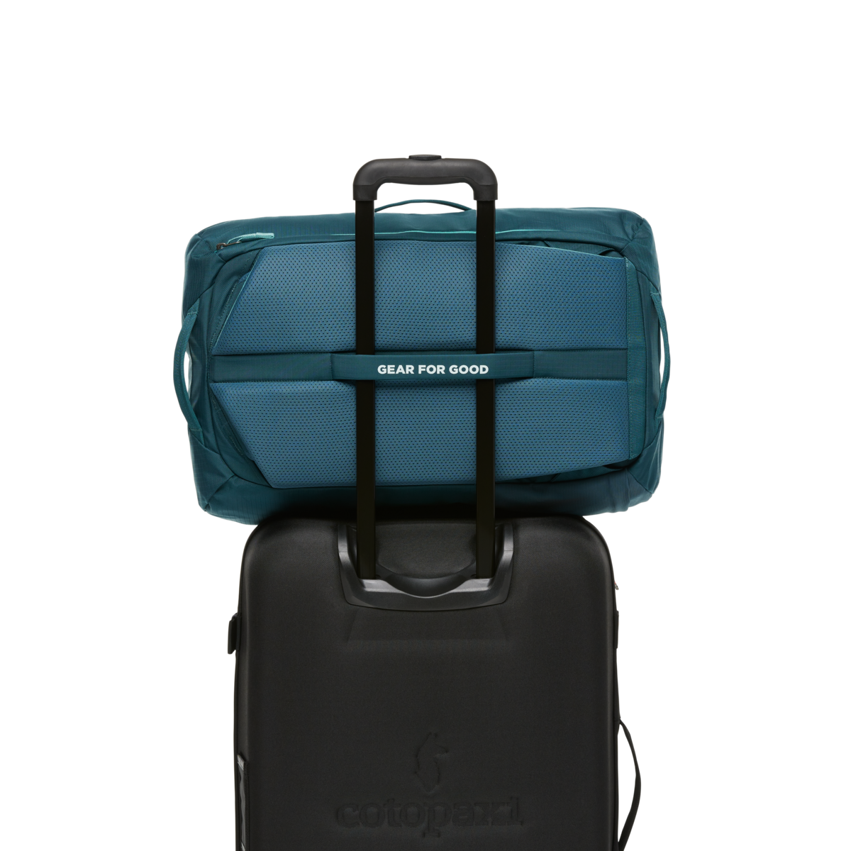 Cotopaxi Allpa 35L Travel Pack in Blue Spruce/Abyss — angle view 5