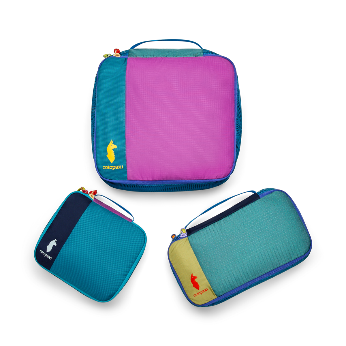 Cotopaxi Cubo Packing Travel Bundle in Del Día — angle view 3