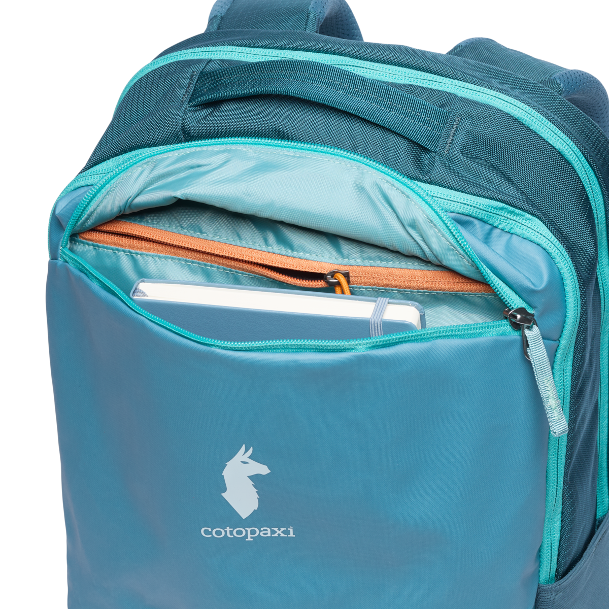 Cotopaxi Allpa 26L Daypack in Blue Spruce/Abyss — angle view 2