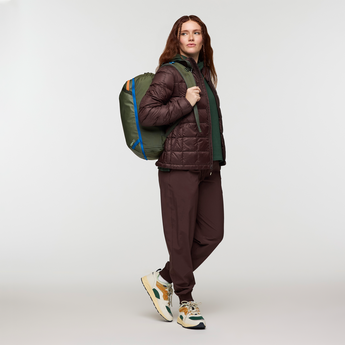 Cotopaxi Allpa Mini 20L Travel Pack in Fatigue — detail view