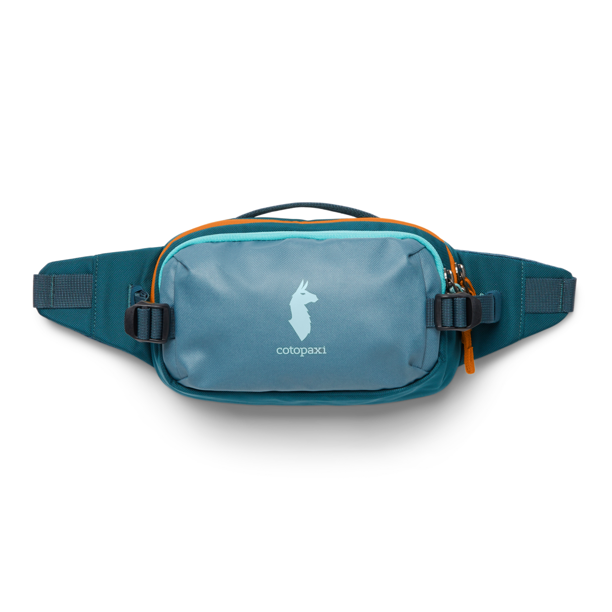 Cotopaxi Allpa X 1.5L Hip Pack in Blue Spruce/Abyss — interior view