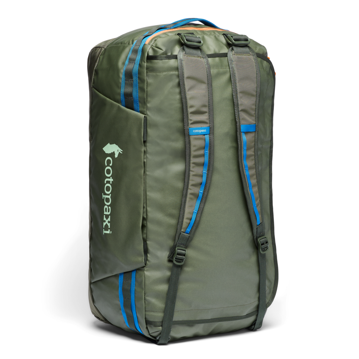 Cotopaxi Allpa Getaway 70L Duffel in Fatigue — angle view 2